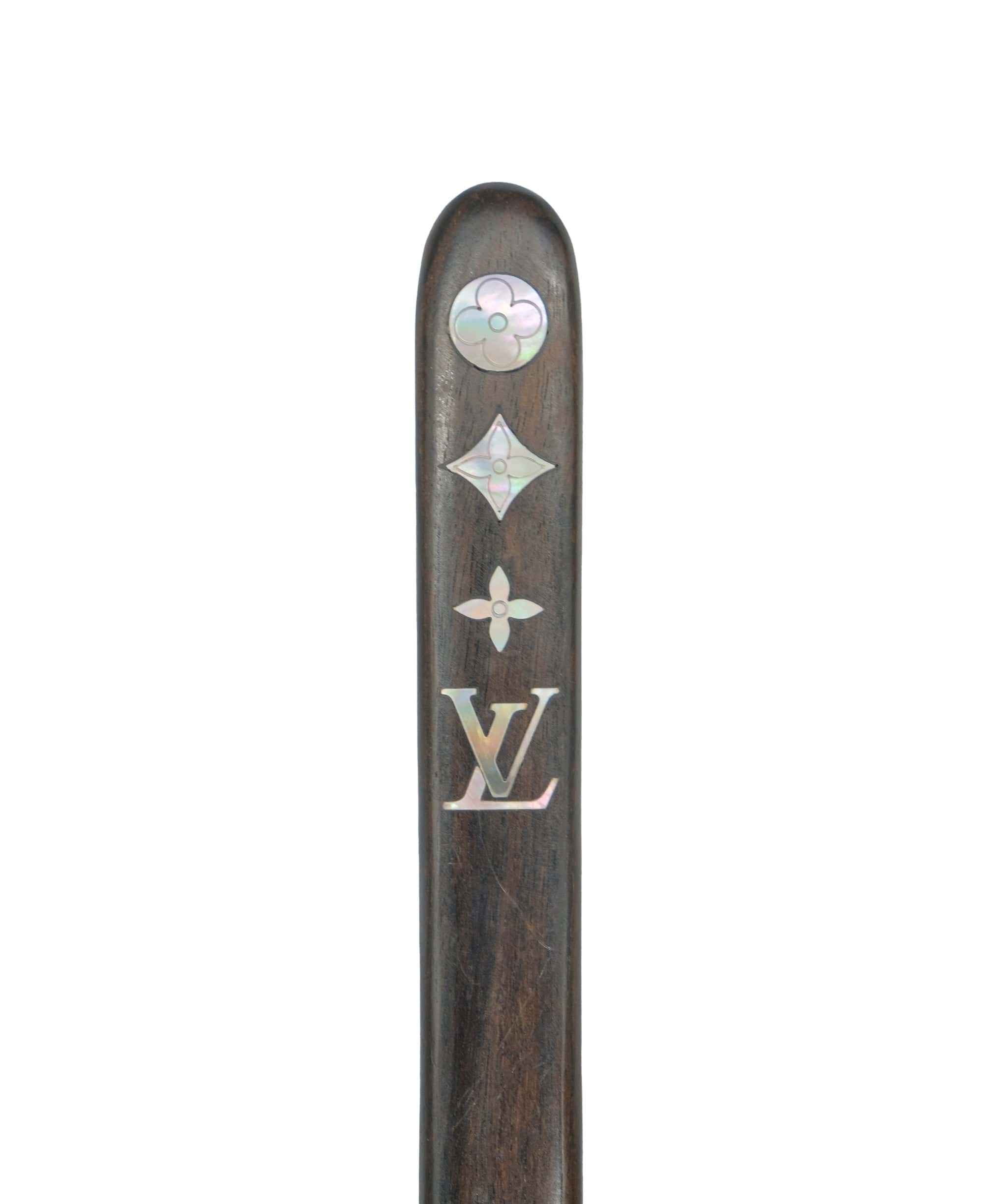 Louis Vuitton Louis Vuitton Paper Knife Wood Brown LV Auth 30140A DXBS0299