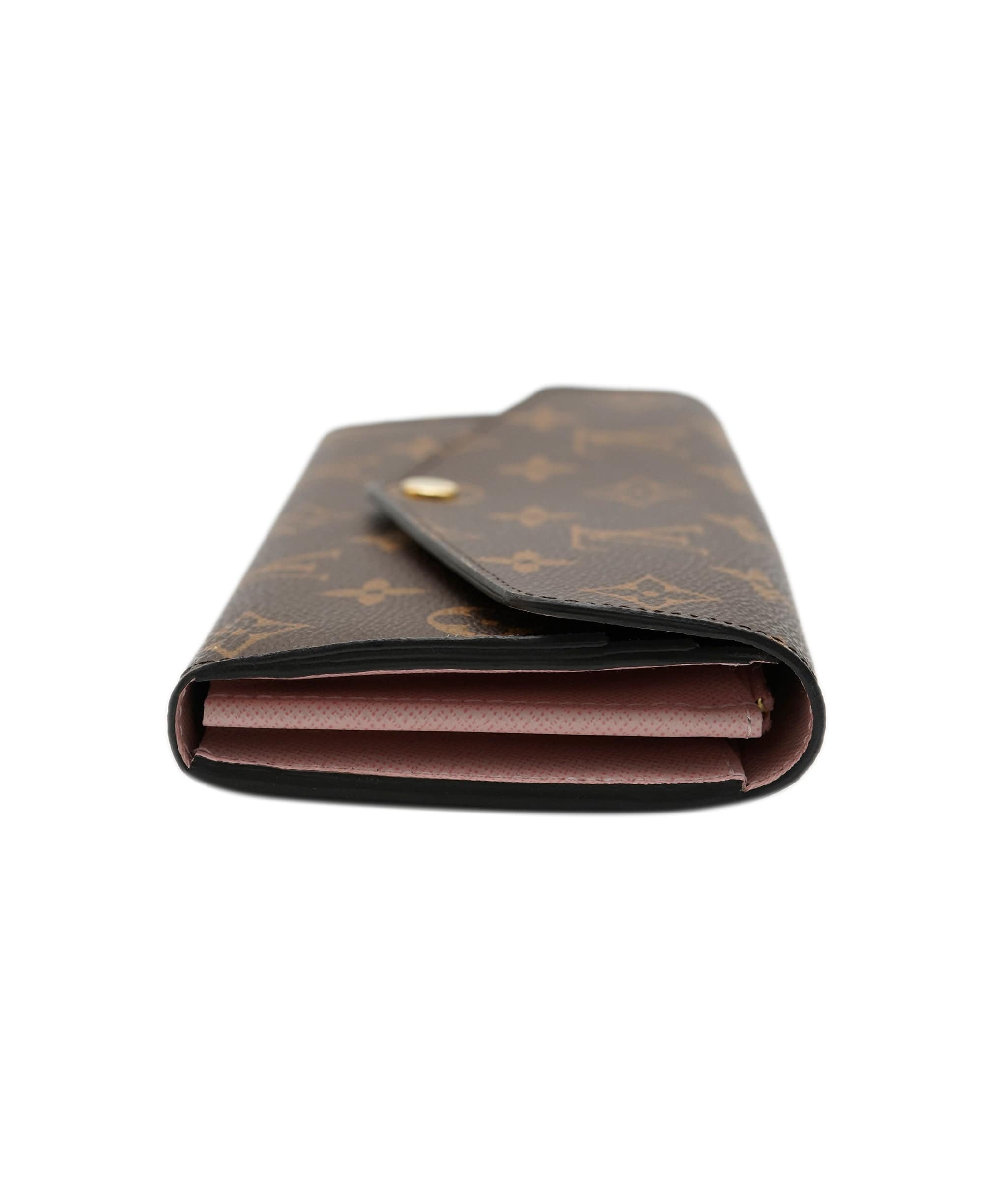 Louis Vuitton Louis Vuitton Pink Monogram Canvas Sarah Wallet ABC0311