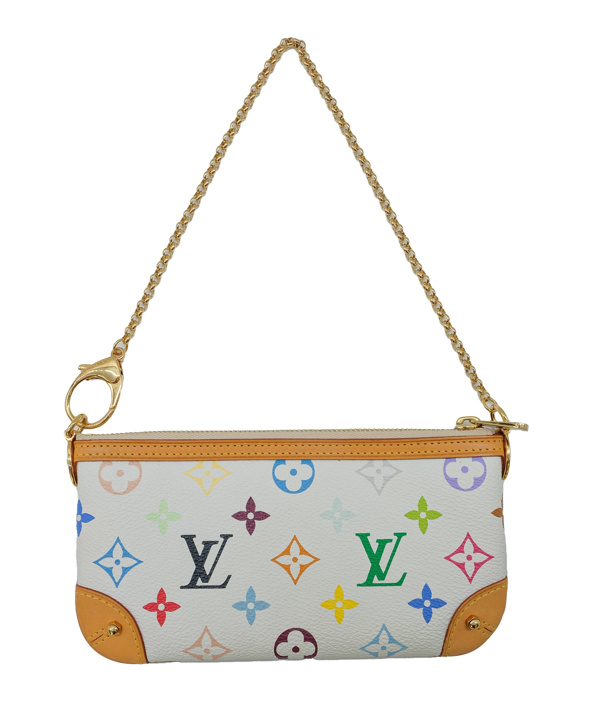 LOUIS VUITTON Louis Vuitton x Murakami Multicolor Pochette Mira PM White M60098B0809L9VTR