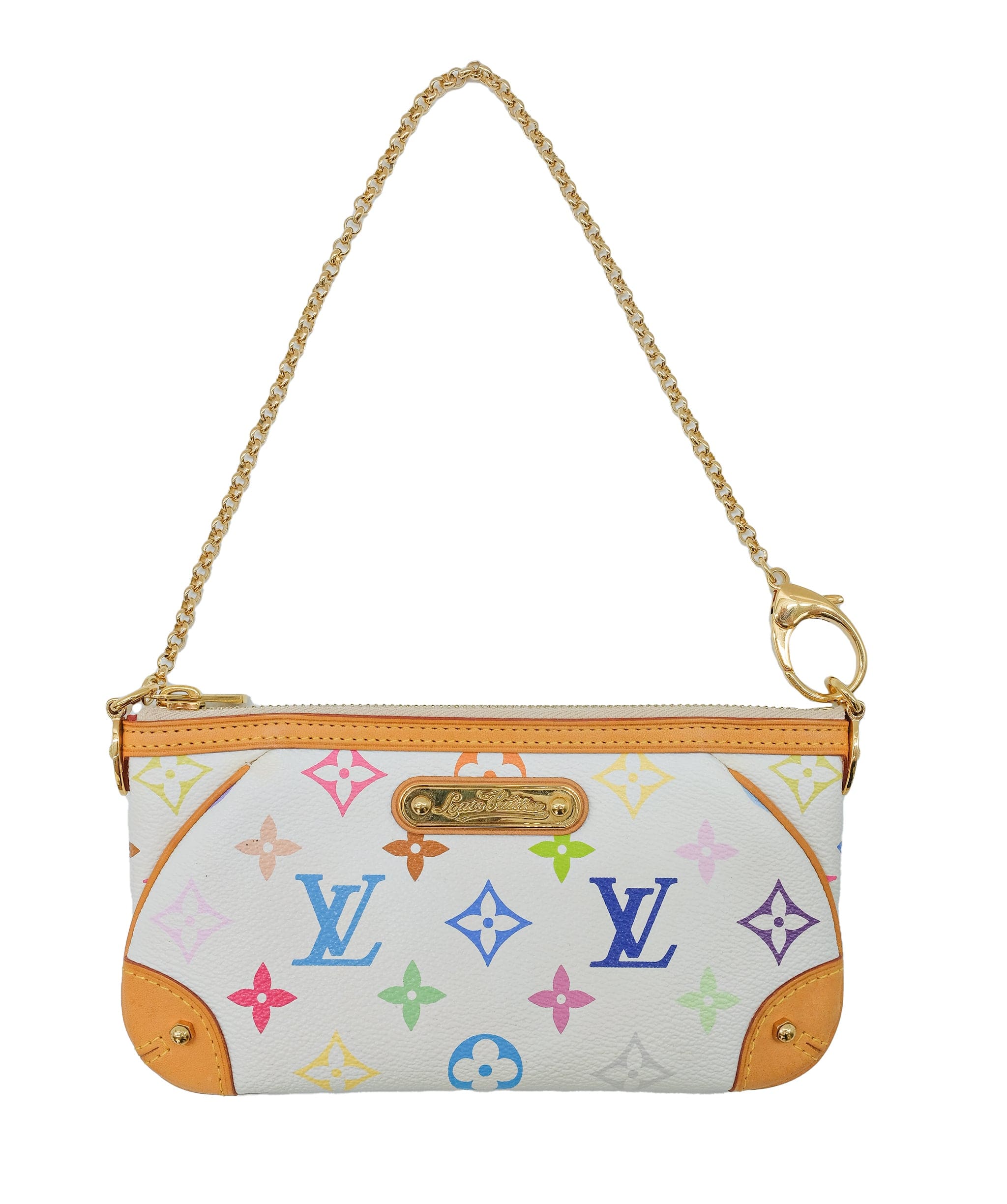 LOUIS VUITTON Louis Vuitton x Murakami Multicolor Pochette Mira PM White M60098B0809L9VTR