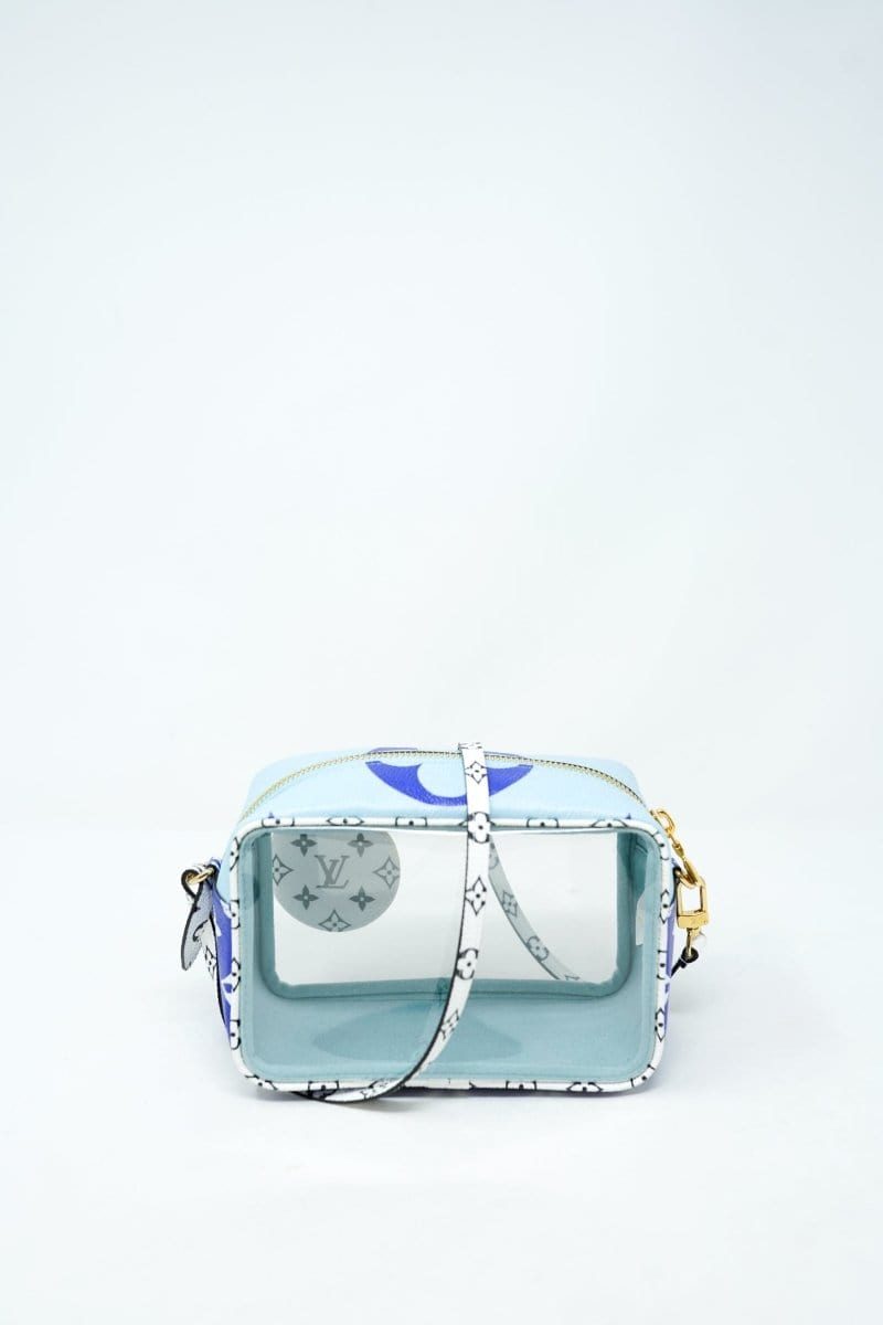 11. LP x C Louis Vuitton Mykonos Monogram Blue PVC Clear Beach Pouch - AGL1686