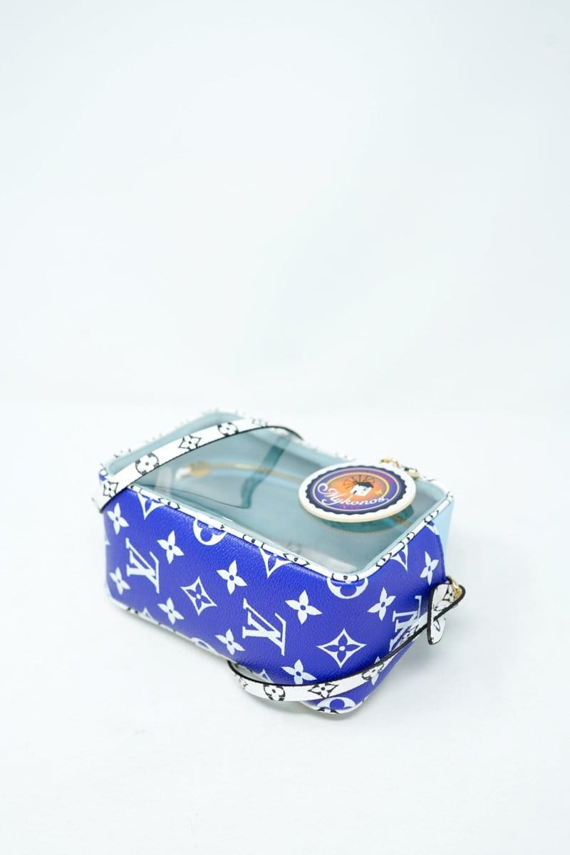 11. LP x C Louis Vuitton Mykonos Monogram Blue PVC Clear Beach Pouch - AGL1686