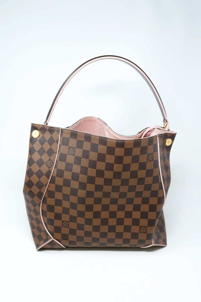 2. LP x C Louis Vuitton Brown Damier Canvas Caissa Top Handle Hobo Bag - AGL1677