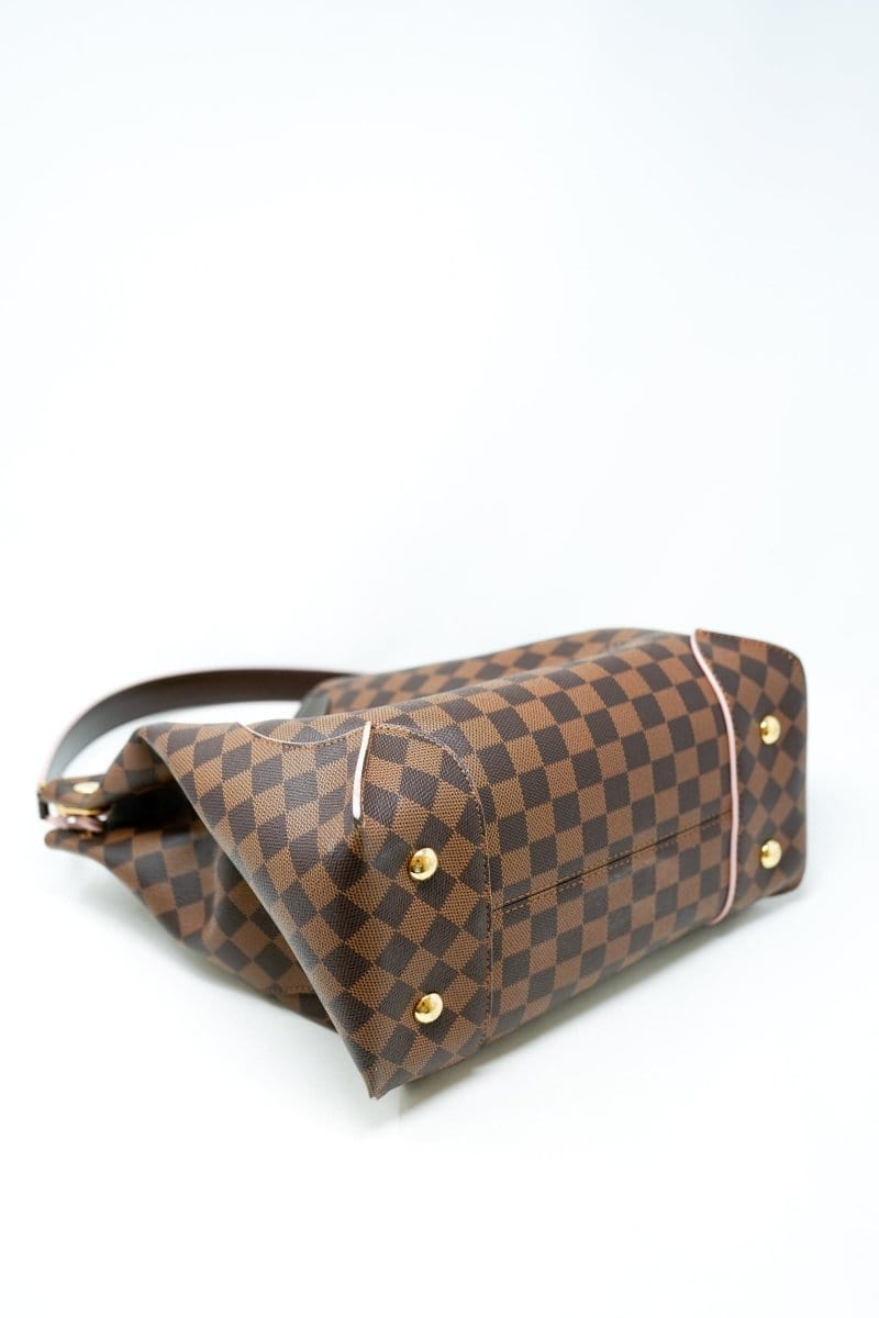 2. LP x C Louis Vuitton Brown Damier Canvas Caissa Top Handle Hobo Bag - AGL1677