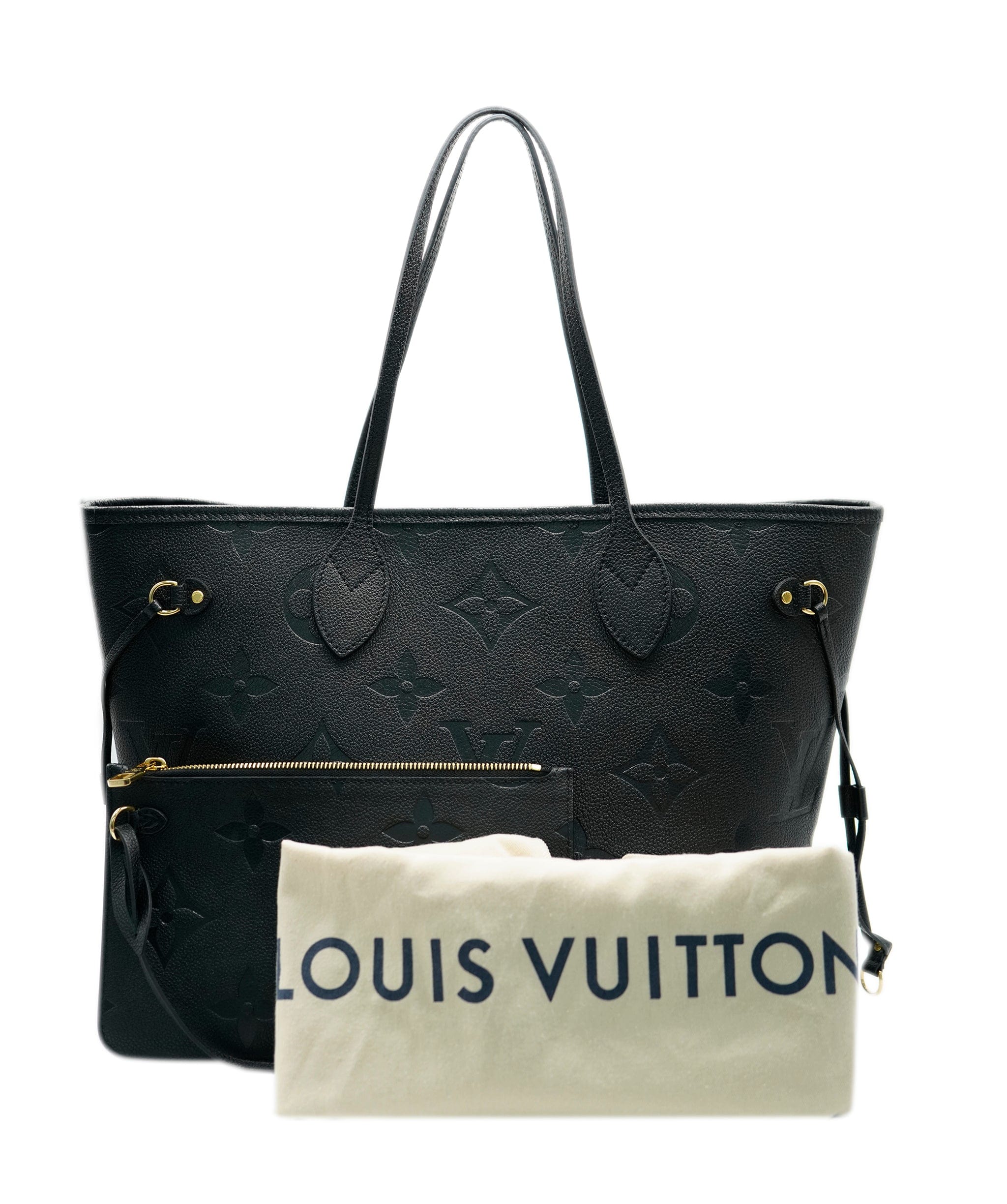 Louis Vuitton Louis Vuitton Black Empreinte Neverfull MM ASC2105