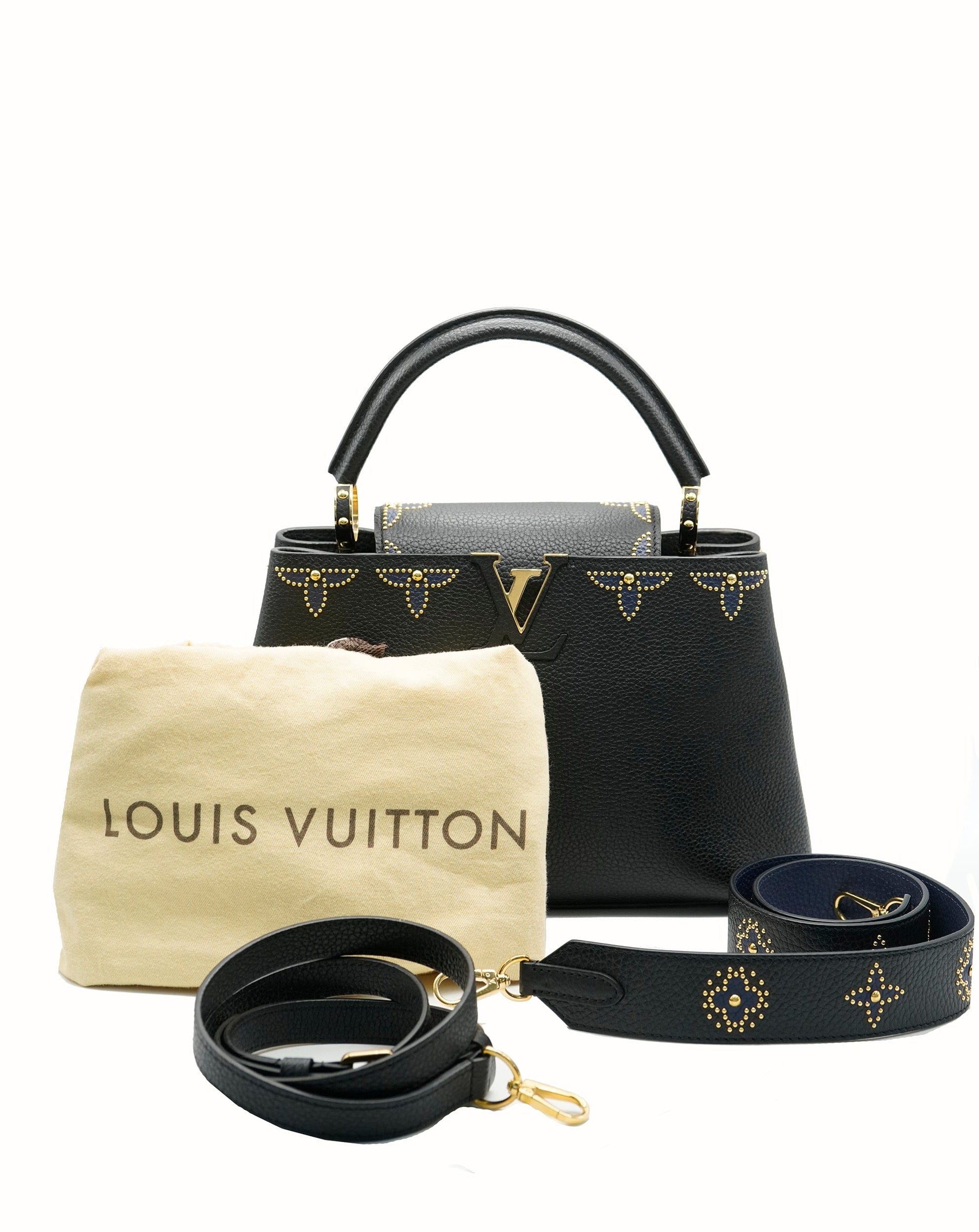 Louis Vuitton Louis Vuitton Black Limited Edition Capucines BB Bag ALL0707