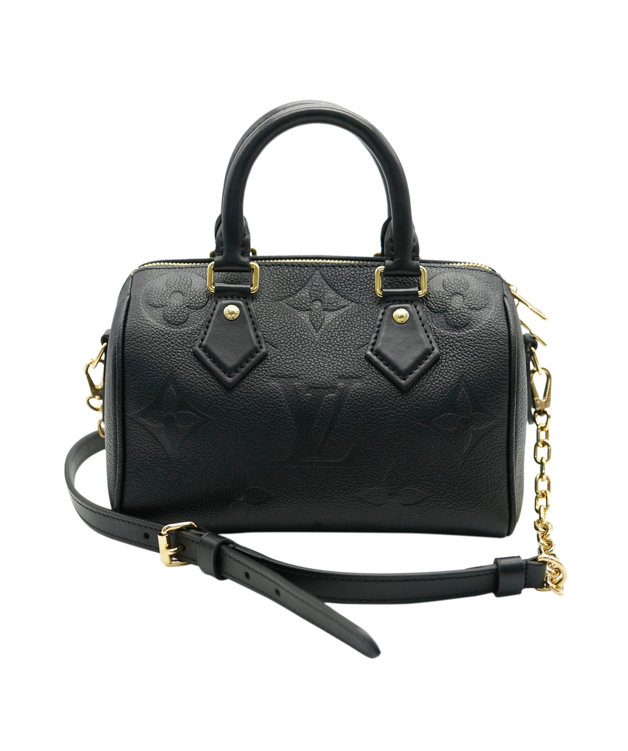 Louis Vuitton Louis Vuitton Black Monogram Giant Empriente Speedy Bandouliere 20 ABC0815