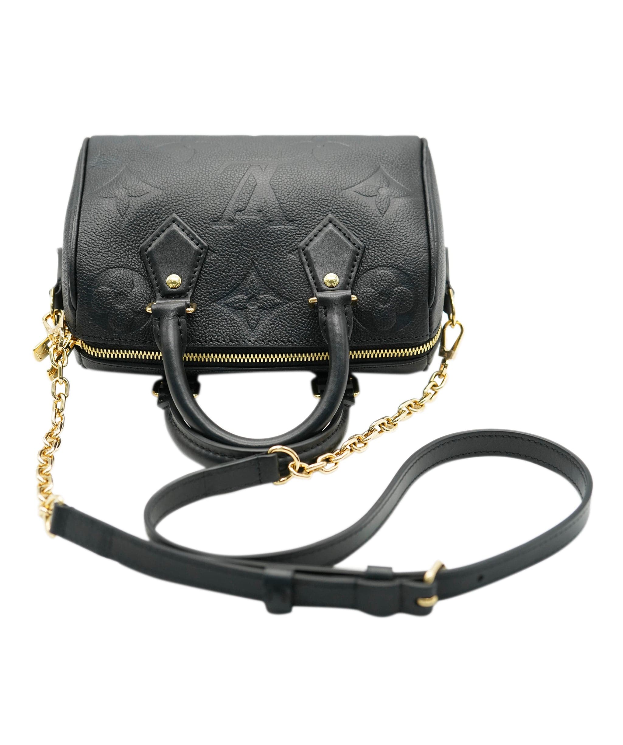 Louis Vuitton Louis Vuitton Black Monogram Giant Empriente Speedy Bandouliere 20 ABC0815