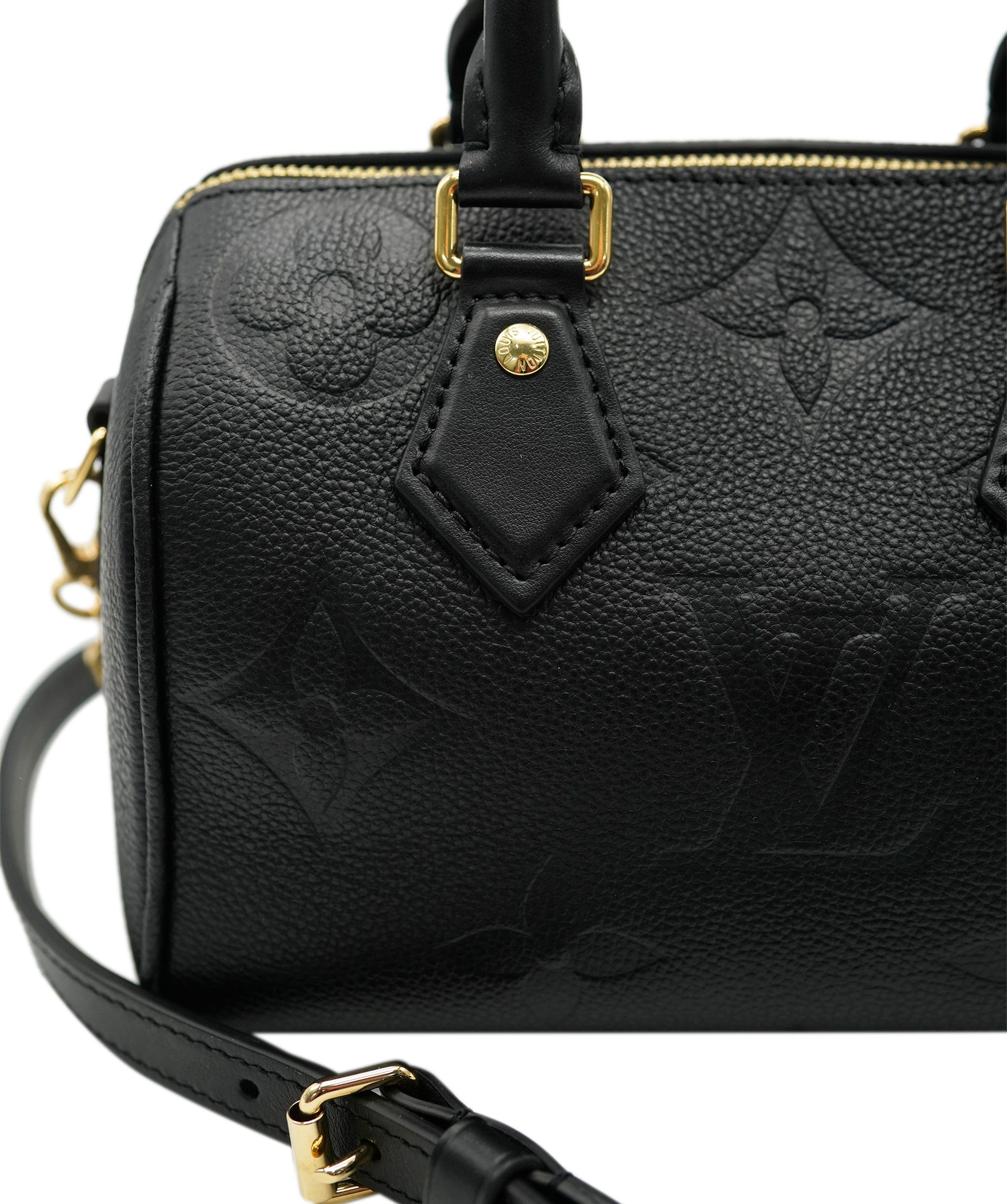 Louis Vuitton Louis Vuitton Black Monogram Giant Empriente Speedy Bandouliere 20 ABC0815