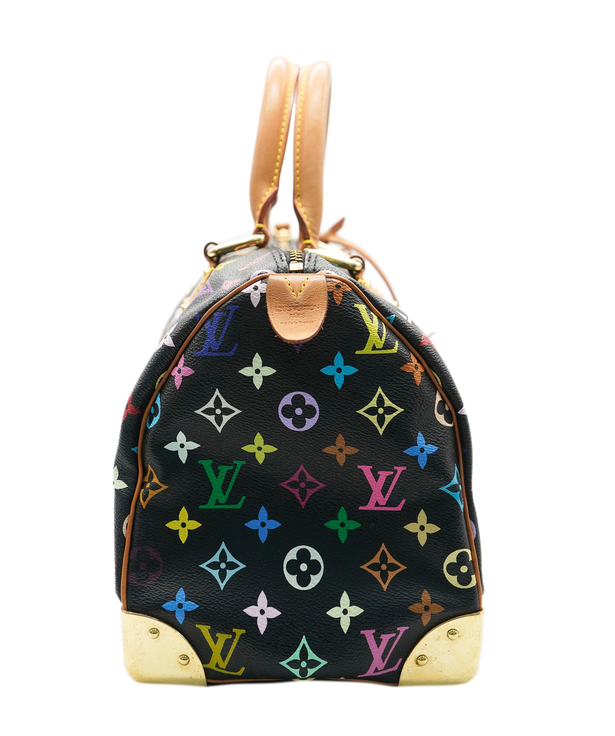 Louis Vuitton Louis Vuitton Black Multicolor Monogram Canvas Speedy 30 ABC0783