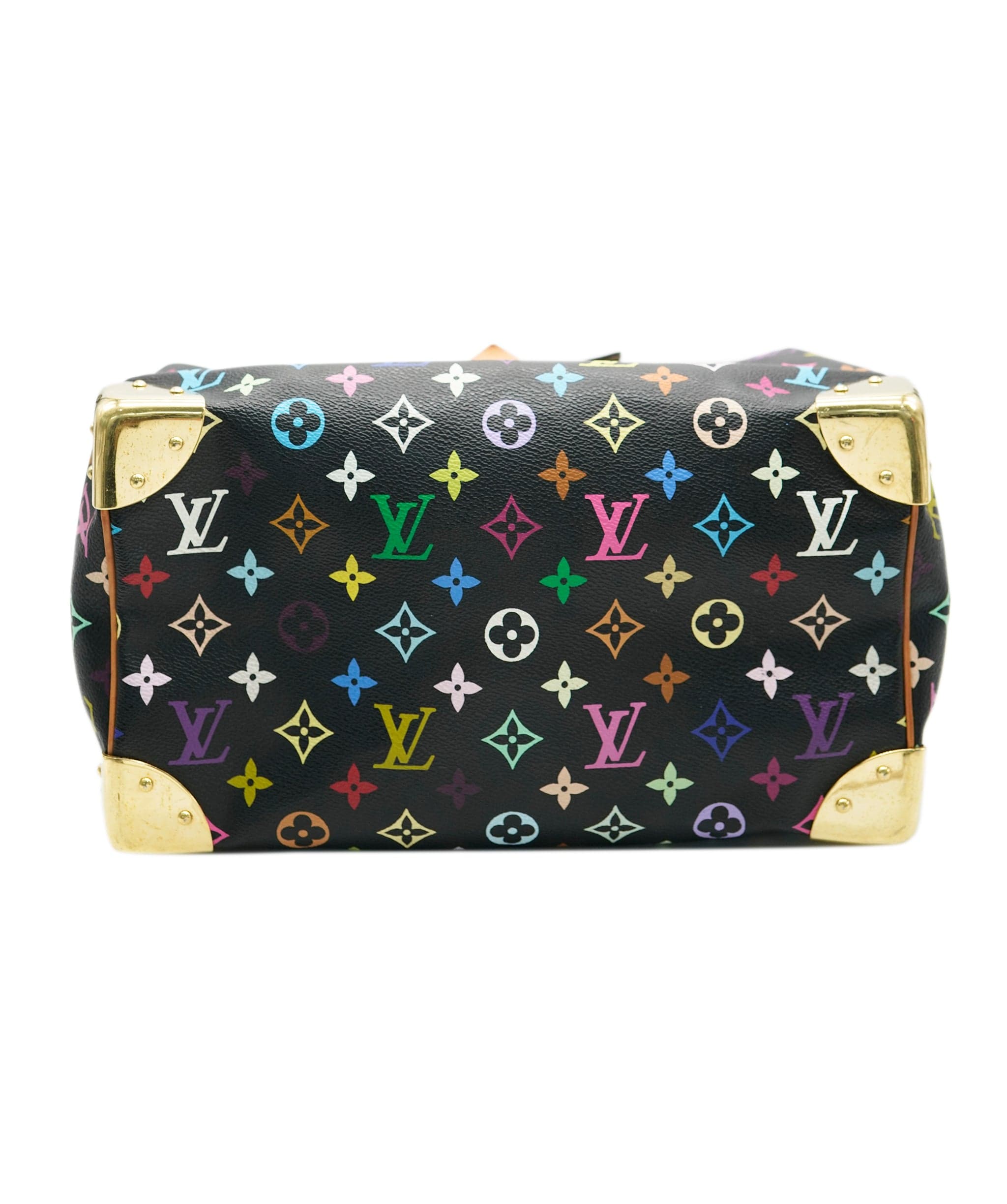 Louis Vuitton Louis Vuitton Black Multicolor Monogram Canvas Speedy 30 ABC0783