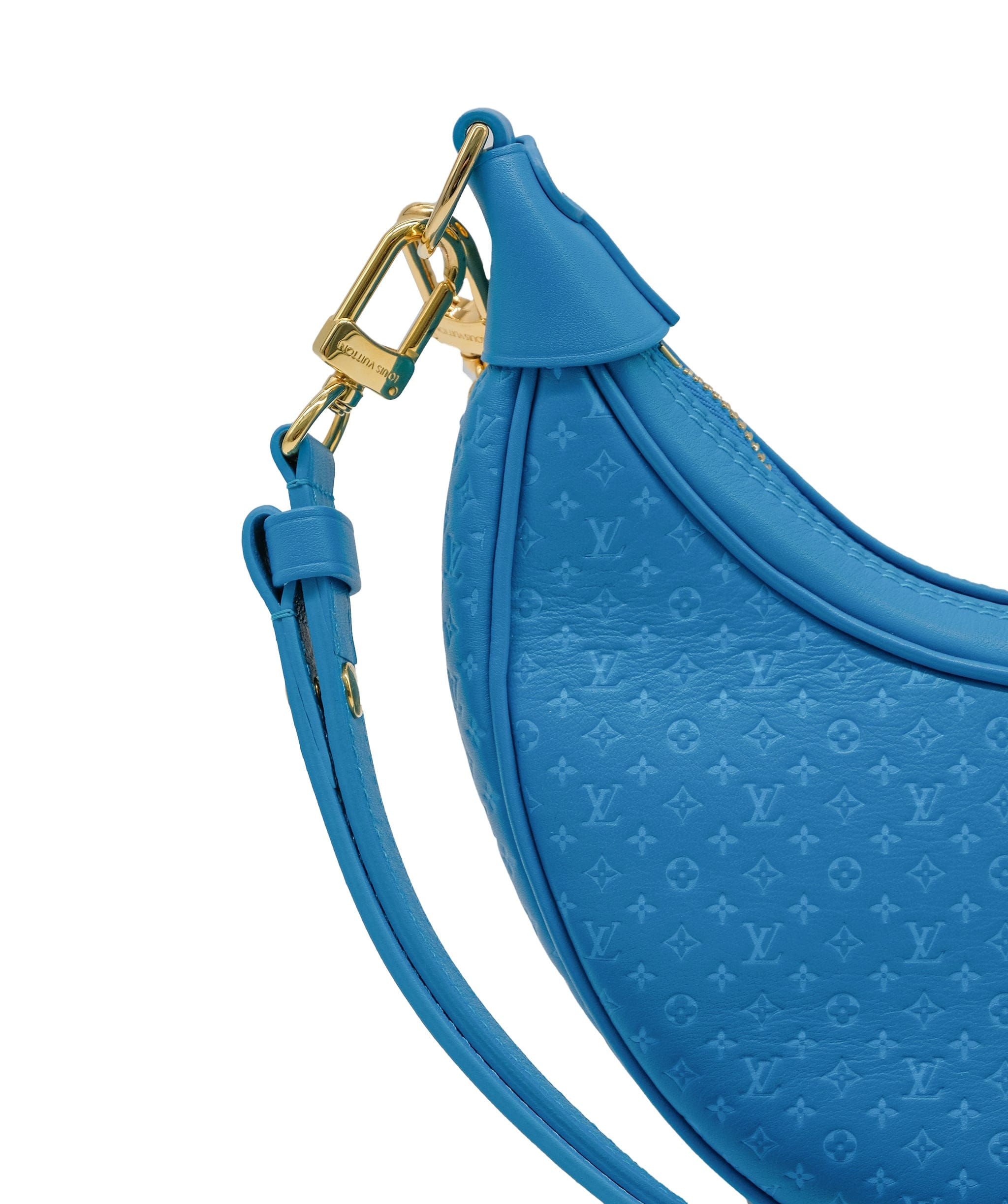 Louis Vuitton Louis Vuitton Blue Nano Leather Loop Bag RJC3754