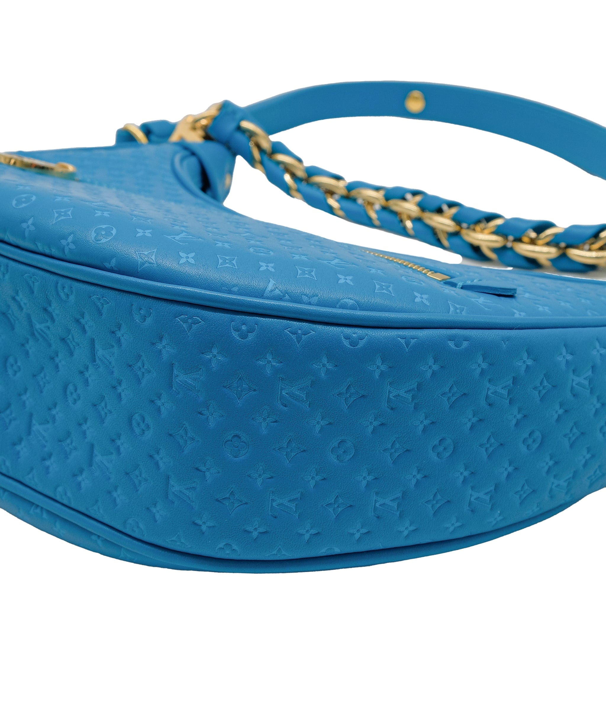 Louis Vuitton Louis Vuitton Blue Nano Leather Loop Bag RJC3754