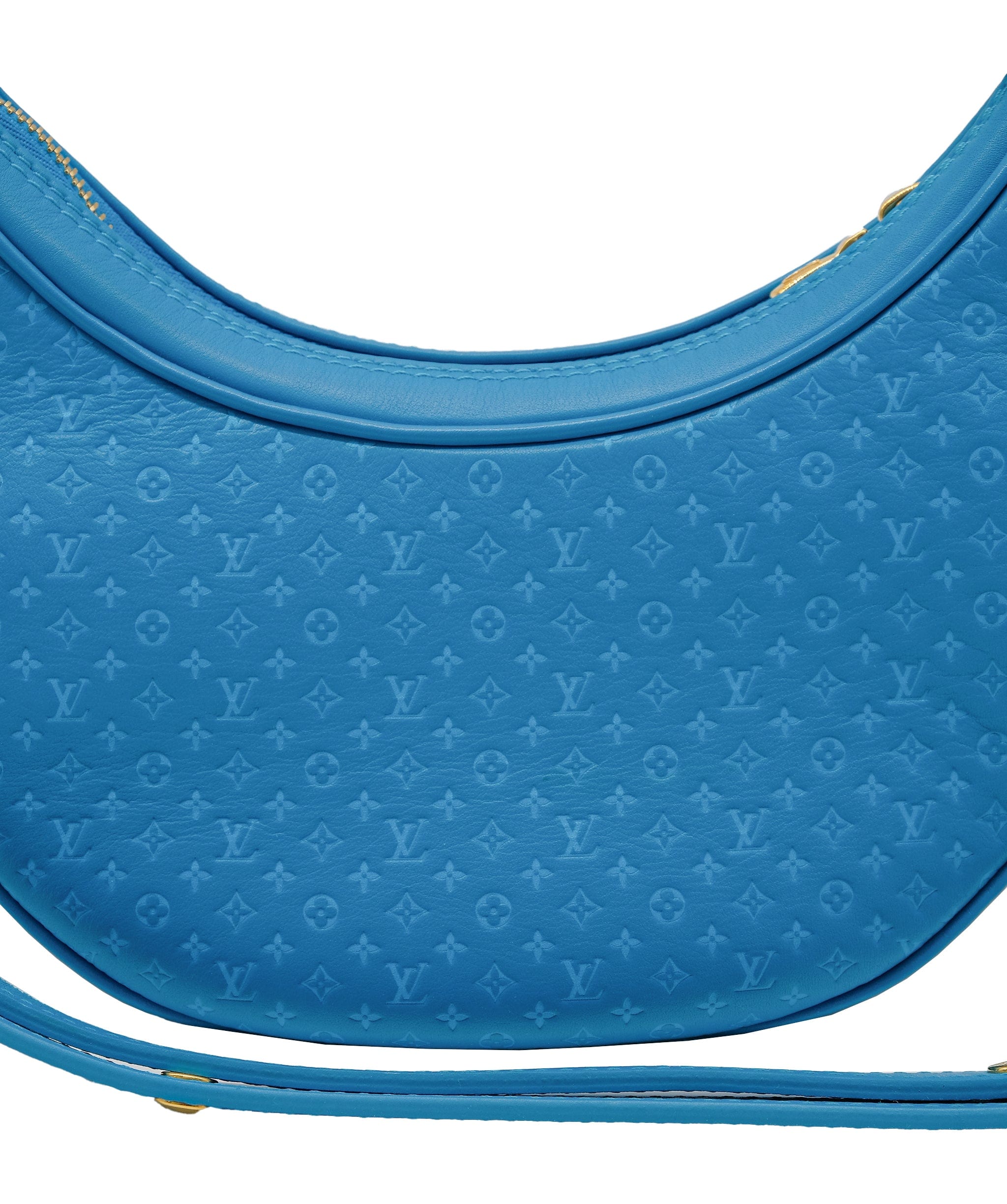 Louis Vuitton Louis Vuitton Blue Nano Leather Loop Bag RJC3754