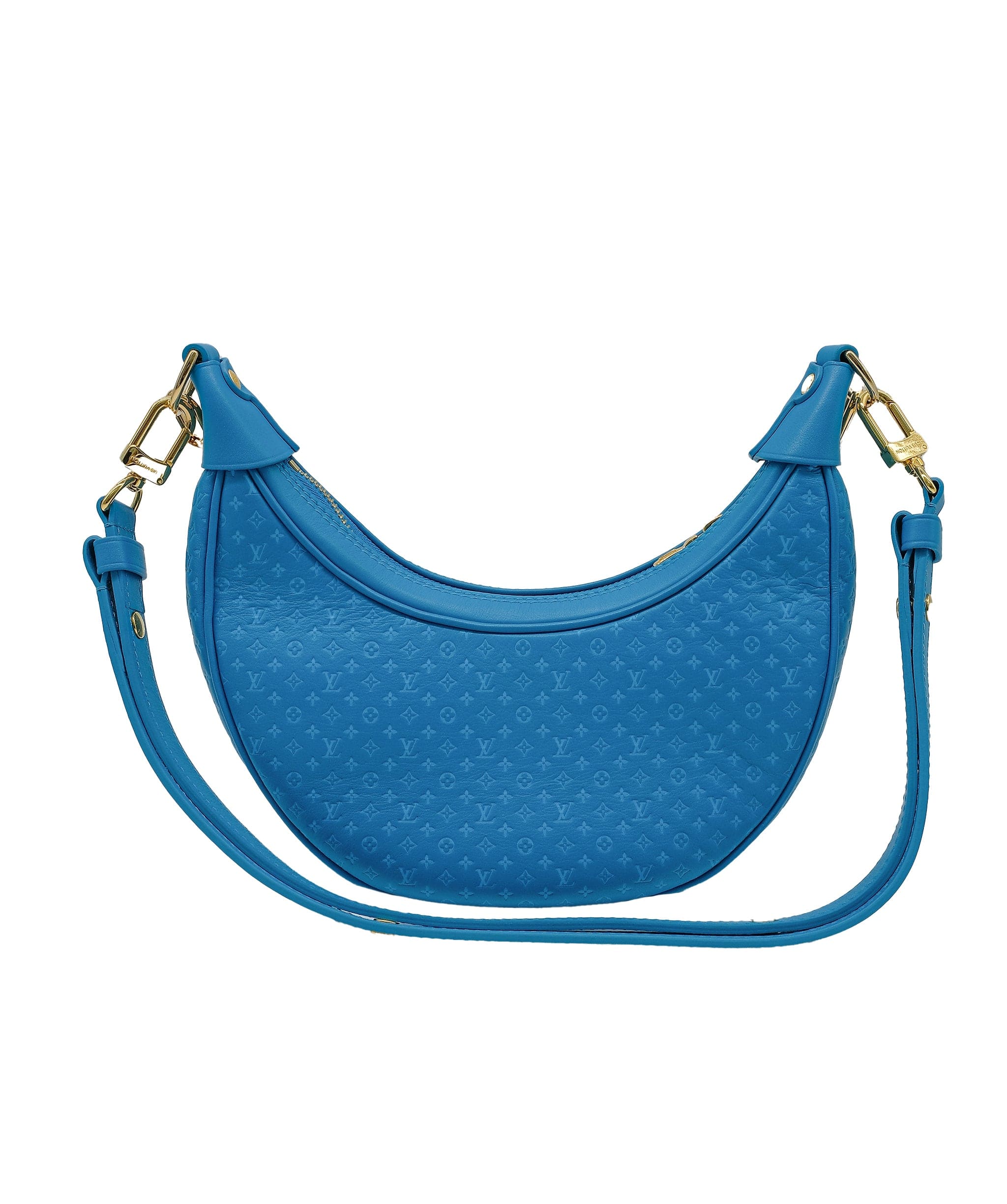 Louis Vuitton Louis Vuitton Blue Nano Leather Loop Bag RJC3754