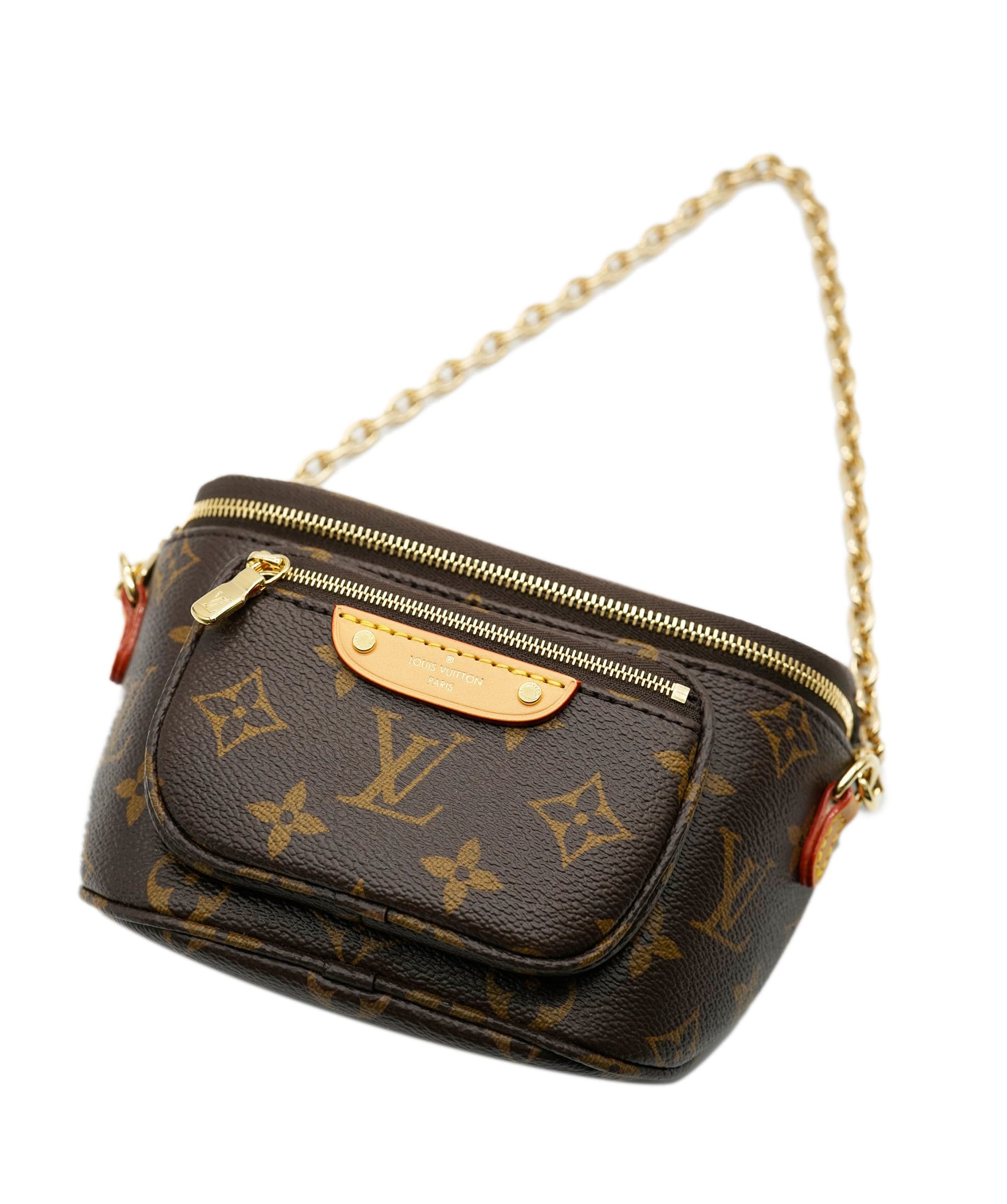 Louis Vuitton Louis Vuitton Brown Monogram Canvas Mini Bumbag ABC0487