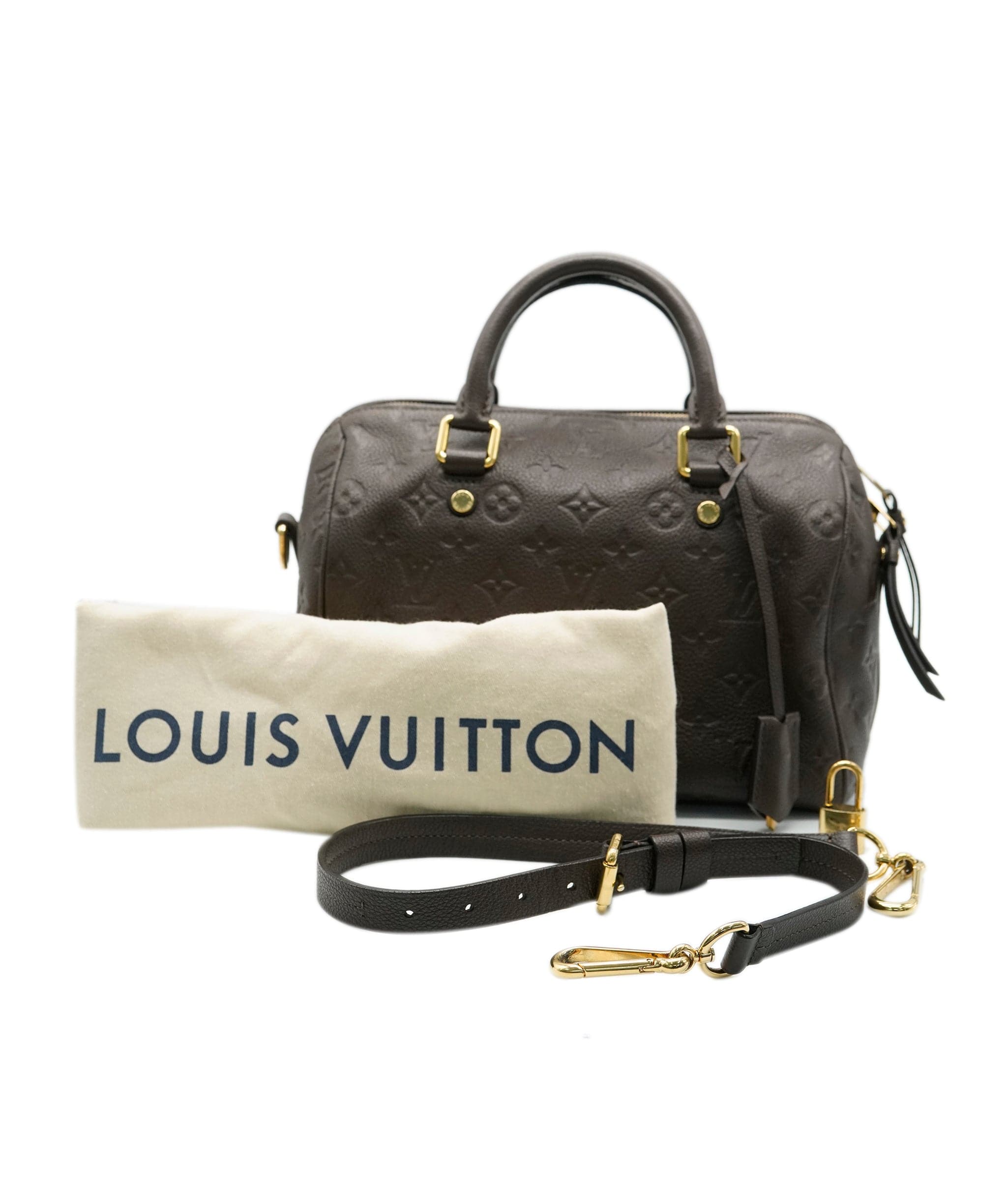 Louis Vuitton Louis Vuitton Brown Monogram Empreinte Speedy Bandouliere 25 ABC0736