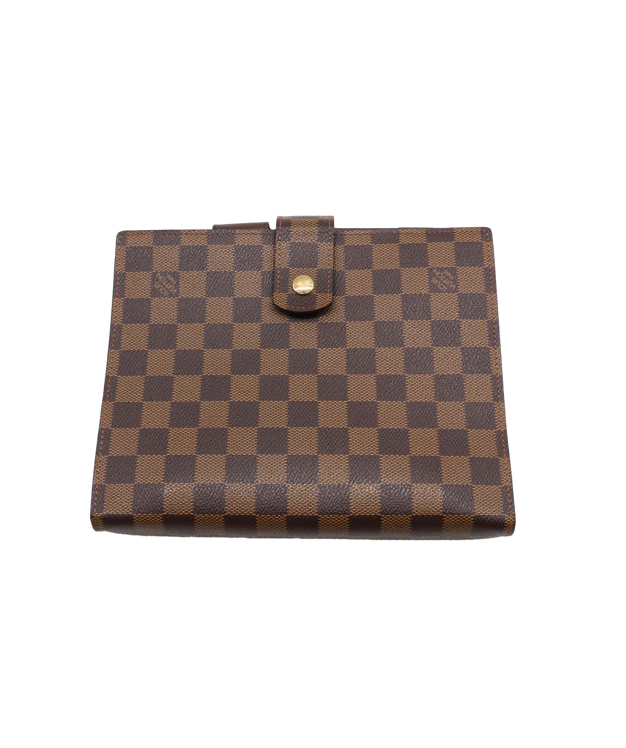 Louis Vuitton LOUIS VUITTON Damier Ebene Agenda GM Day Planner Cover R20009 LV Auth 28663A DXBV0064