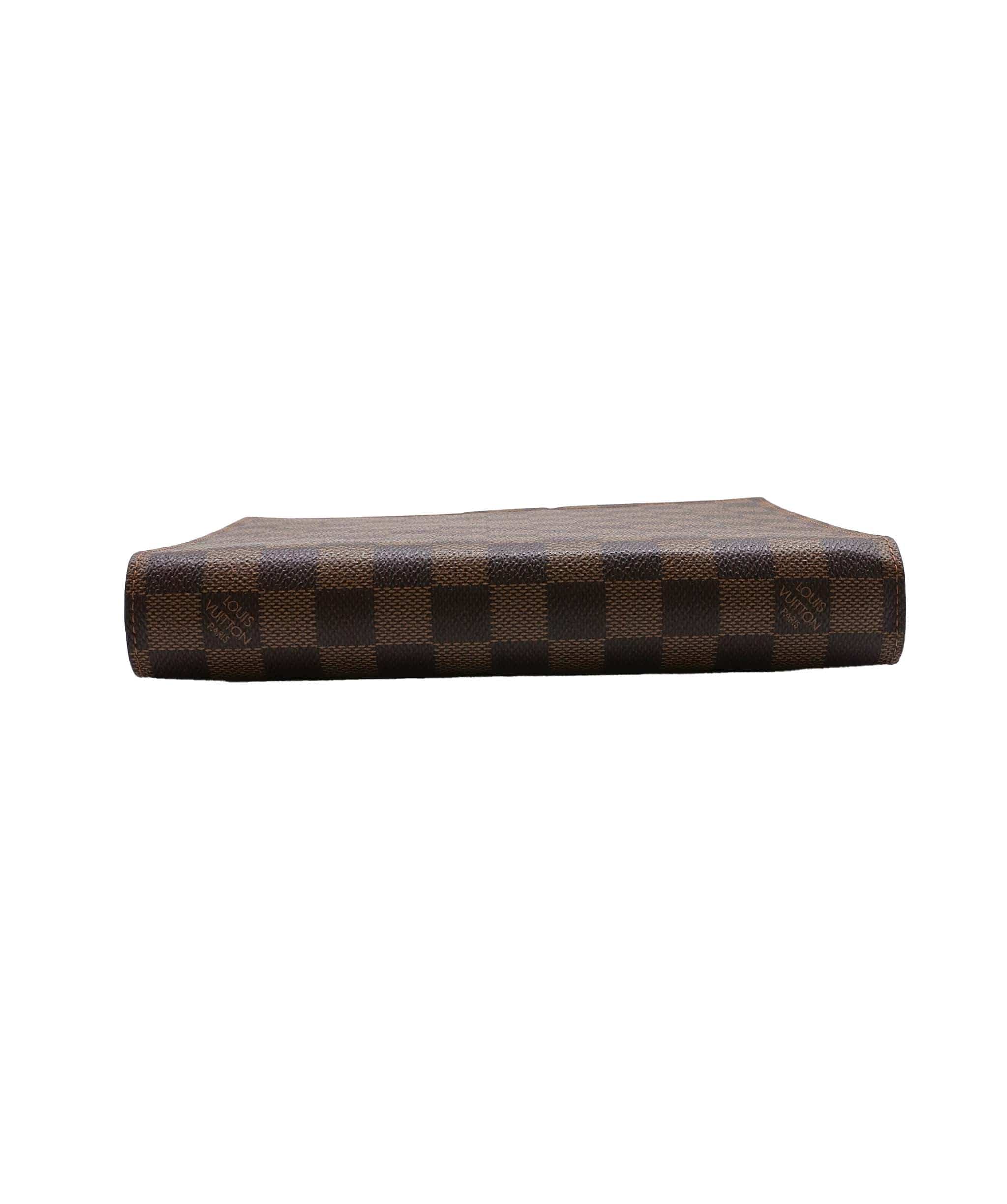 Louis Vuitton LOUIS VUITTON Damier Ebene Agenda GM Day Planner Cover R20009 LV Auth 28663A DXBV0064