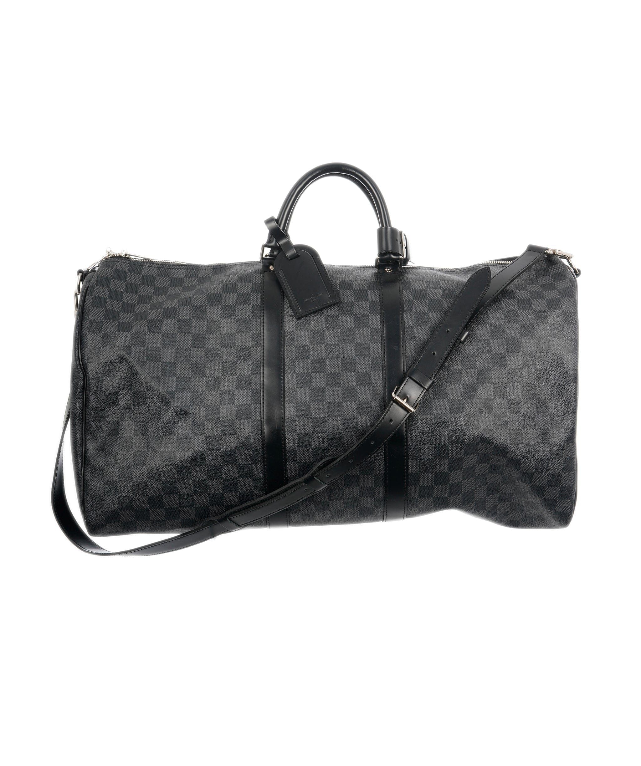 Louis Vuitton Louis Vuitton Damier Graphite Coated Canvas Keepall Bandoulière 55 ABC0411