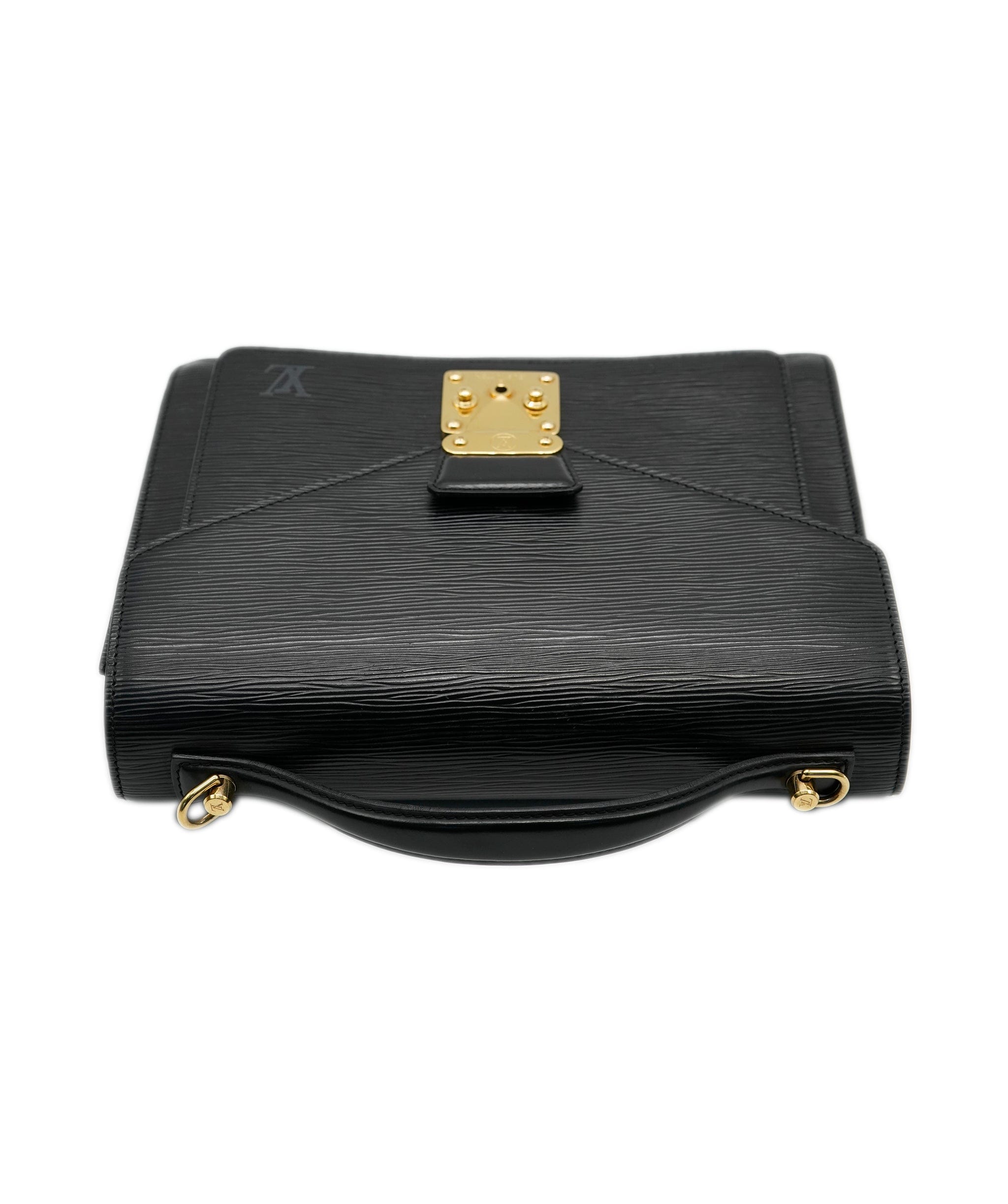 Louis Vuitton louis vuitton epi monceau 2 way handbag briefcase black  ASL8512