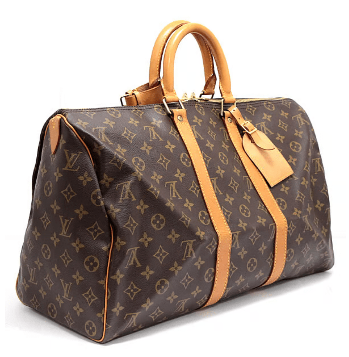 Louis Vuitton Louis Vuitton Keepall 45 Monogram Canvas Boston Handbag Brown M41428