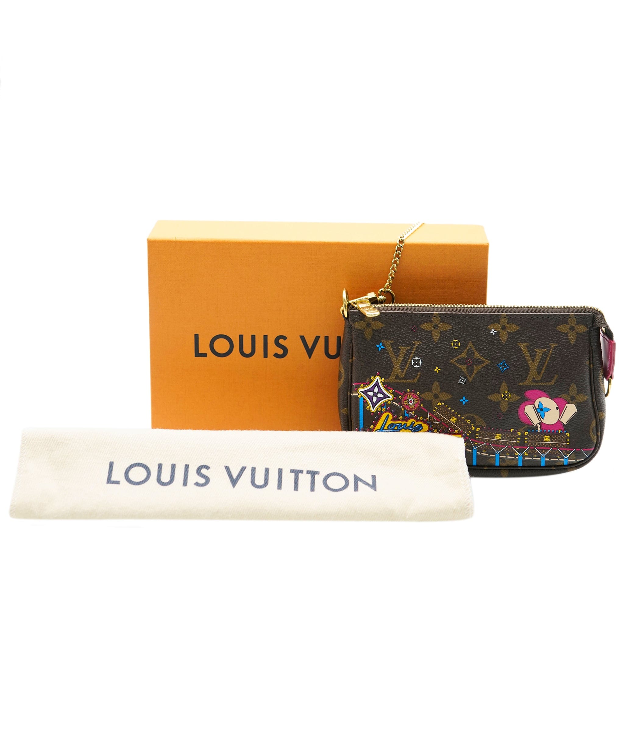 Louis Vuitton Louis Vuitton Monogram Canvas Christmas Animation Mini Pochette Accessoires ABC0743