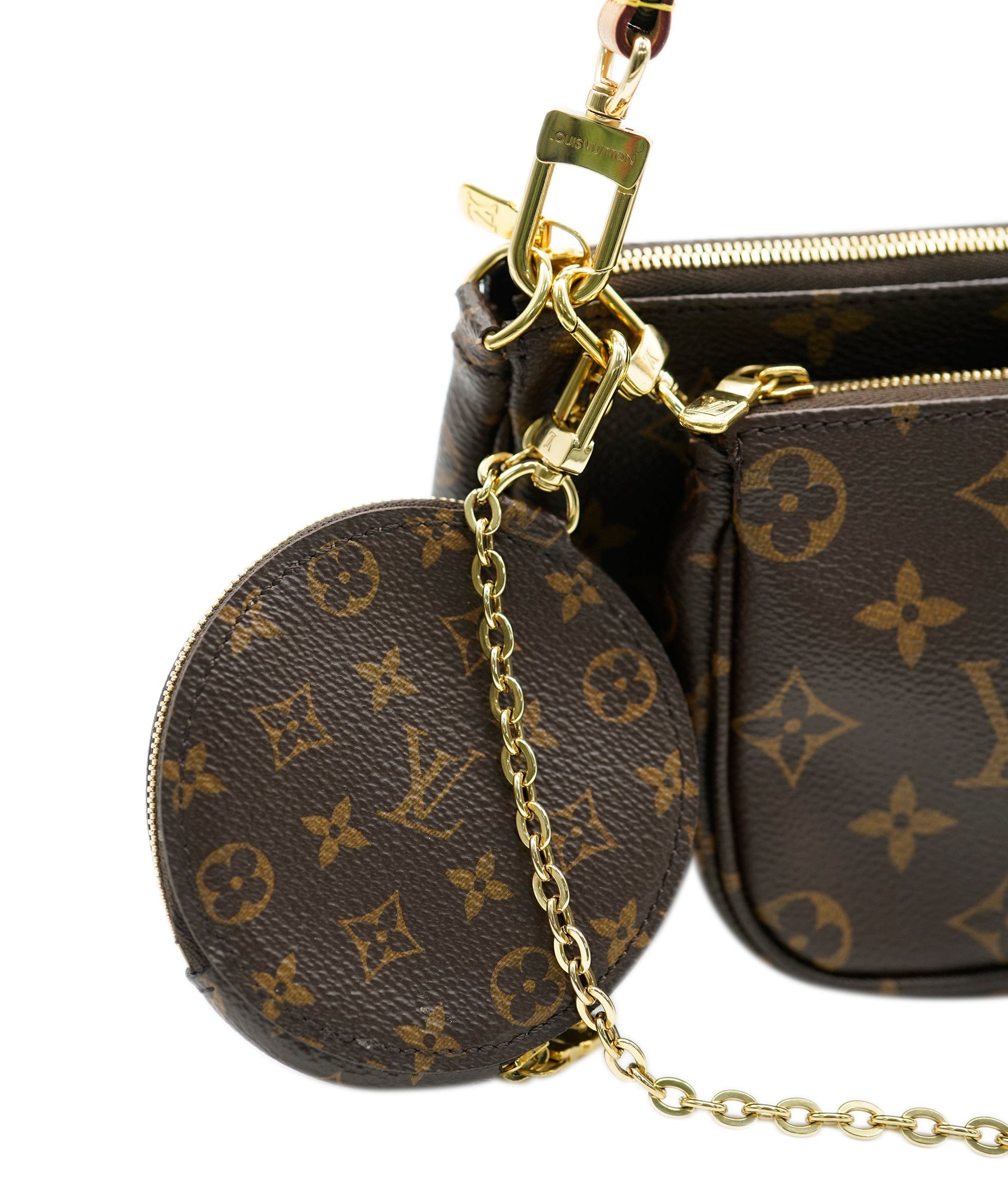 Louis Vuitton Louis Vuitton Monogram Canvas & Khaki Multi Pochette Accessoires ASC2128