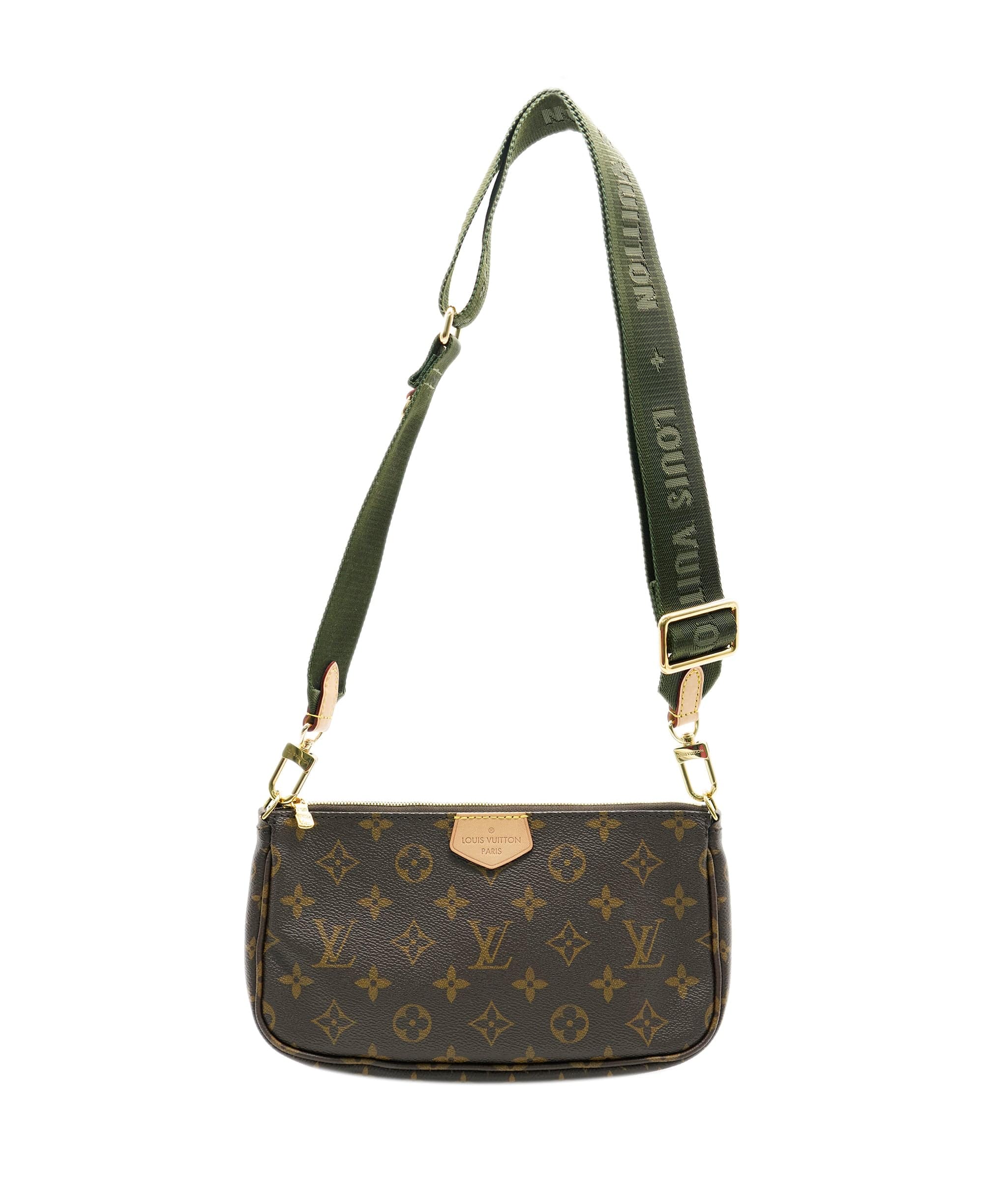 Louis Vuitton Louis Vuitton Monogram Canvas & Khaki Multi Pochette Accessoires ASC2128