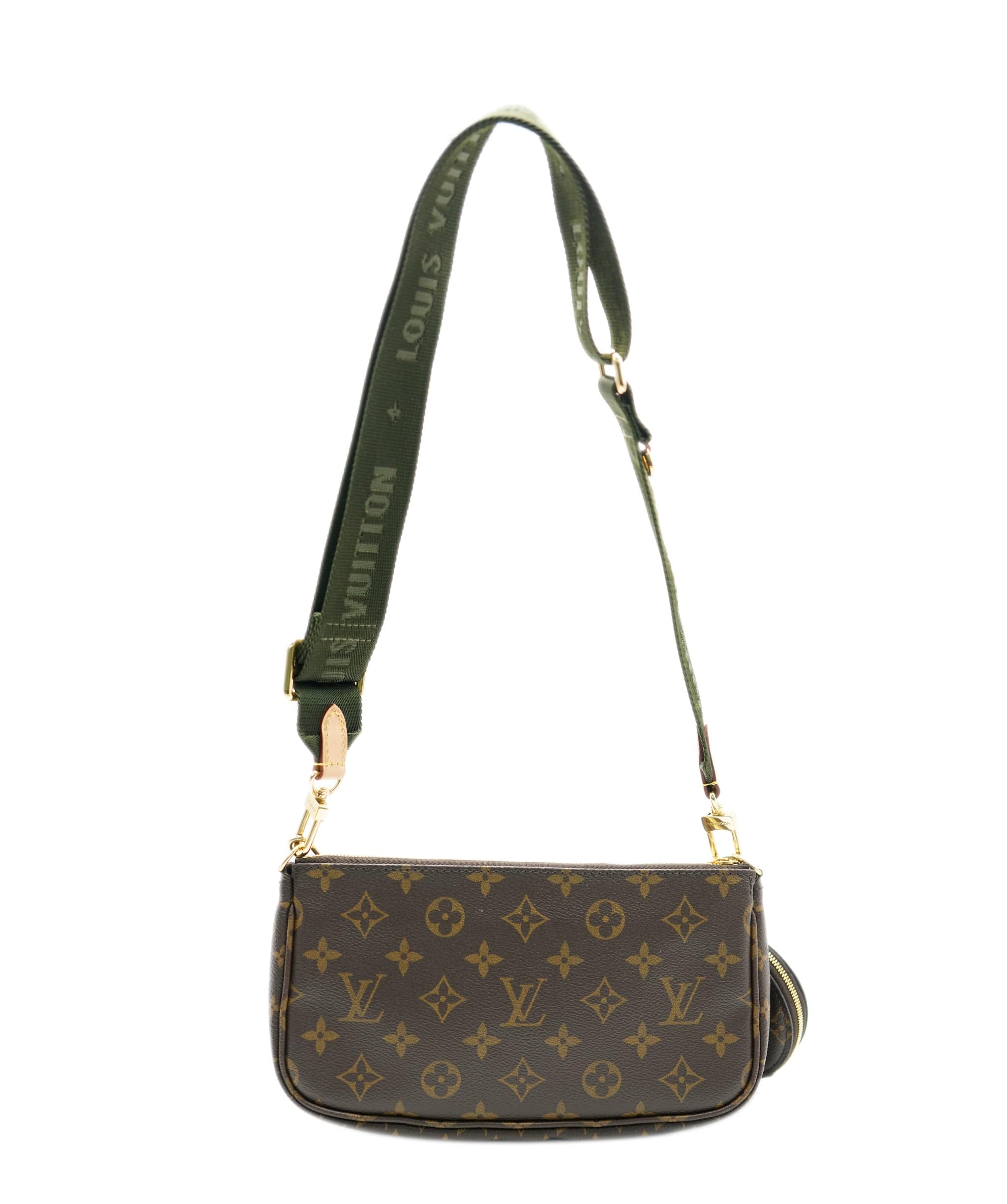 Louis Vuitton Louis Vuitton Monogram Canvas & Khaki Multi Pochette Accessoires ASC2128