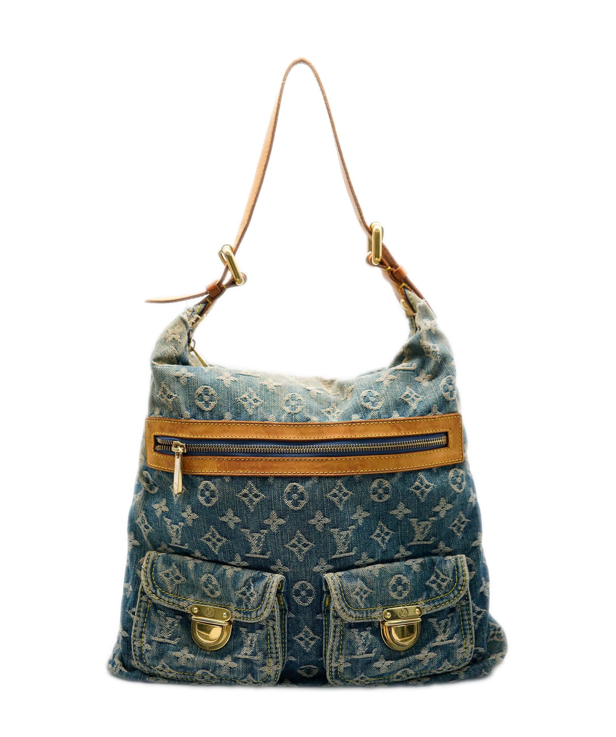 Louis Vuitton Louis Vuitton Monogram Denim Buggy GM Shoulder Bag ASL8061