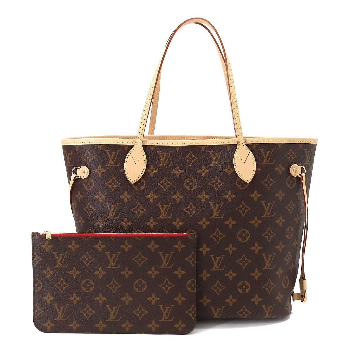 Louis Vuitton Louis Vuitton Monogram Neverfull MM Tote Bag with Pouch ASC4261