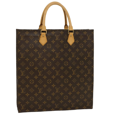 Louis Vuitton LOUIS VUITTON Monogram Sac Plat Hand Bag M51140 LV Auth 43002 ASC3063