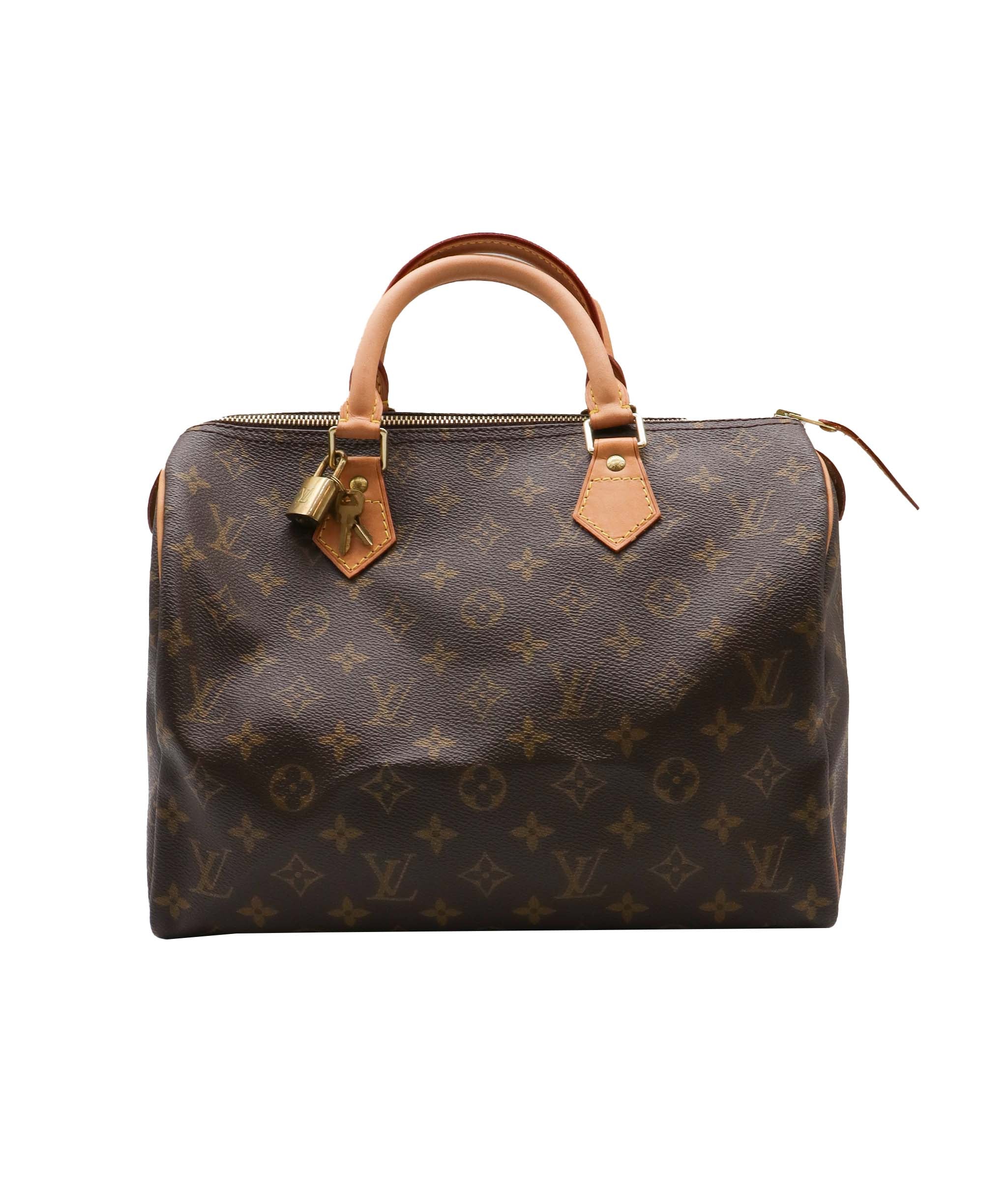 Louis Vuitton Louis Vuitton Monogram Speedy 30 Hand Bag M41526 LV Auth am464b DXBS0556