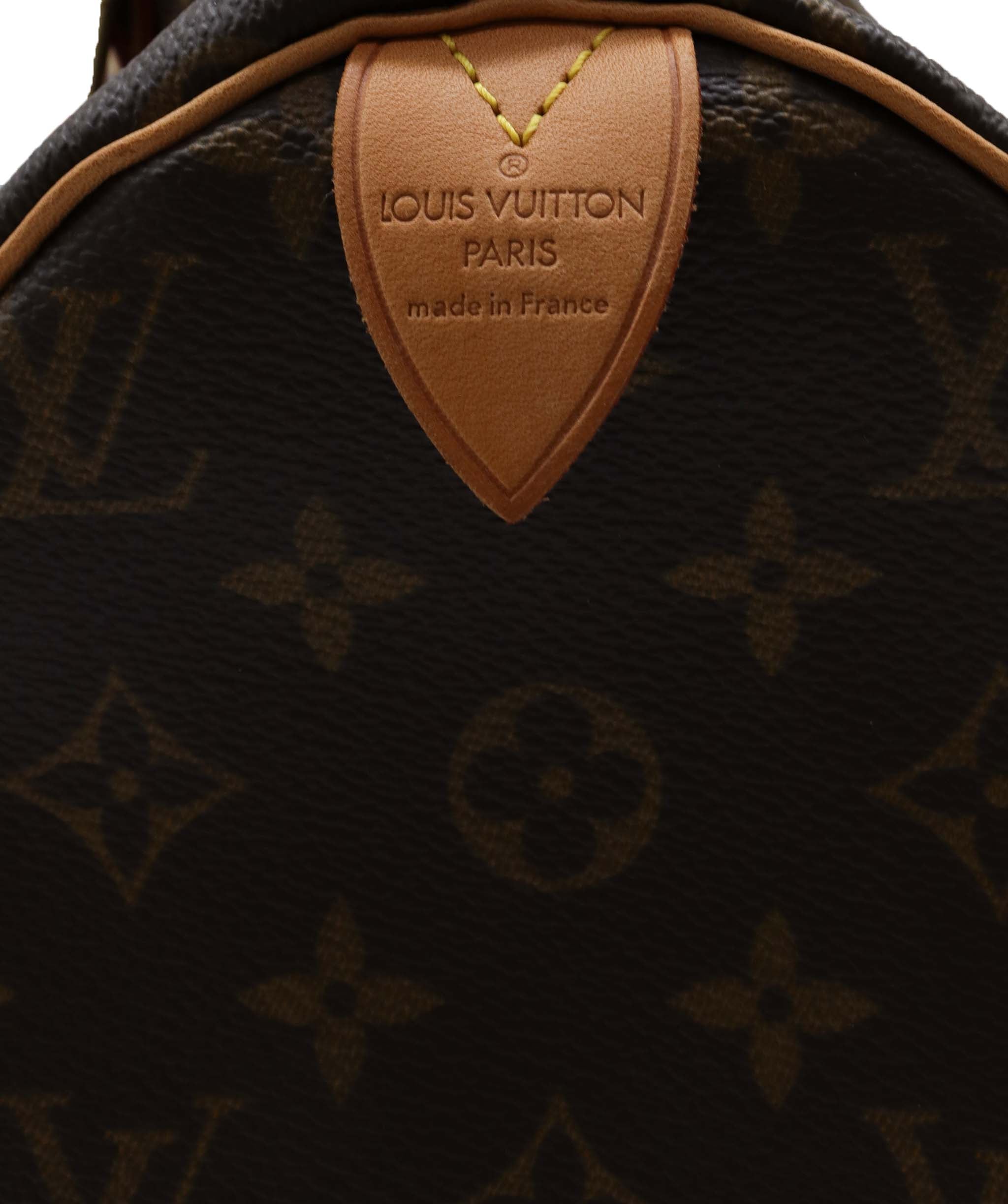 Louis Vuitton Louis Vuitton Monogram Speedy 30 Hand Bag M41526 LV Auth am464b DXBS0556