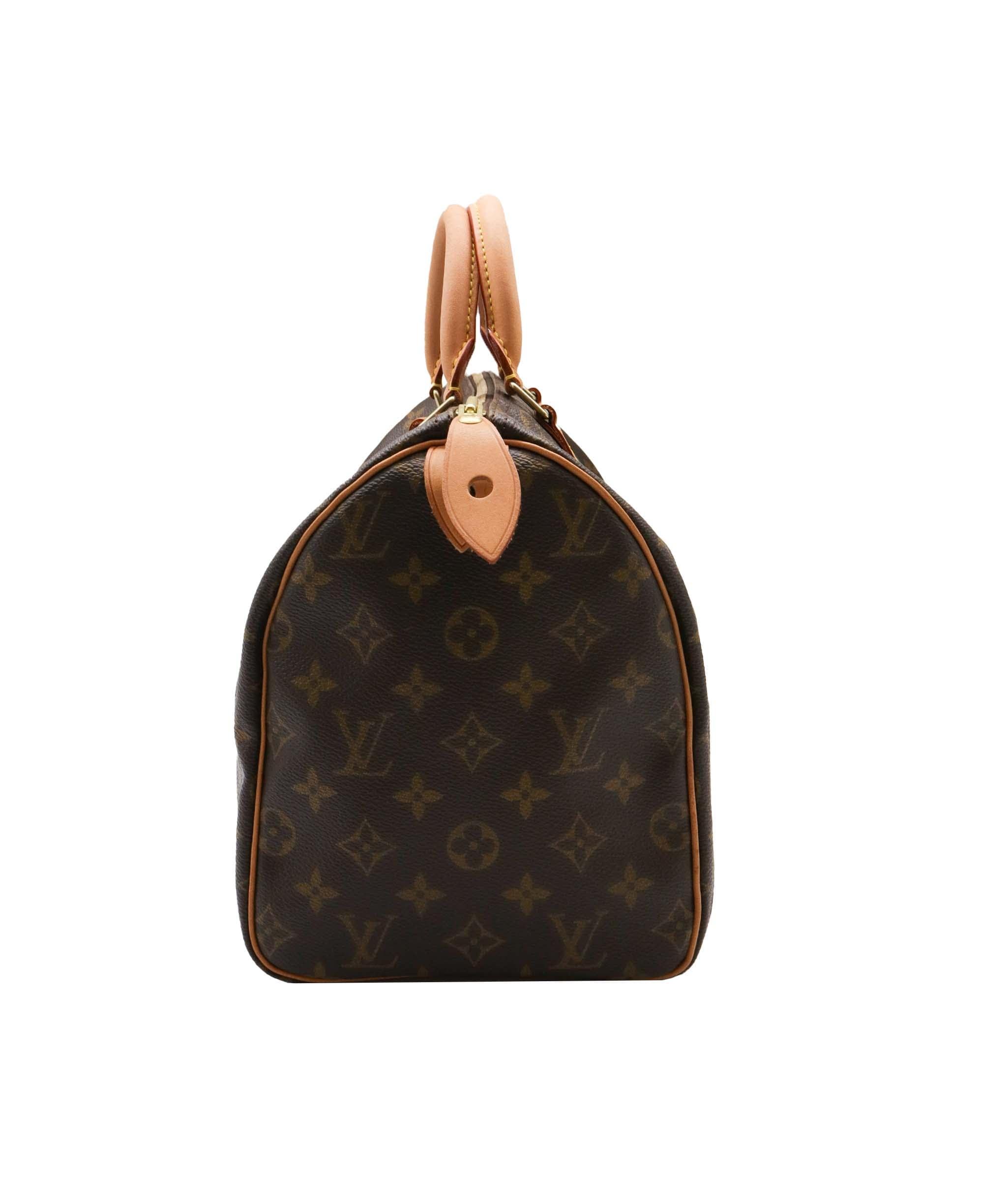 Louis Vuitton Louis Vuitton Monogram Speedy 30 Hand Bag M41526 LV Auth am464b DXBS0556