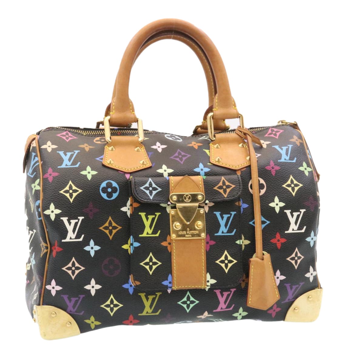 Louis Vuitton Louis Vuitton Multicolor Speedy 30 Hand Bag M92642 LV Auth ASC3471