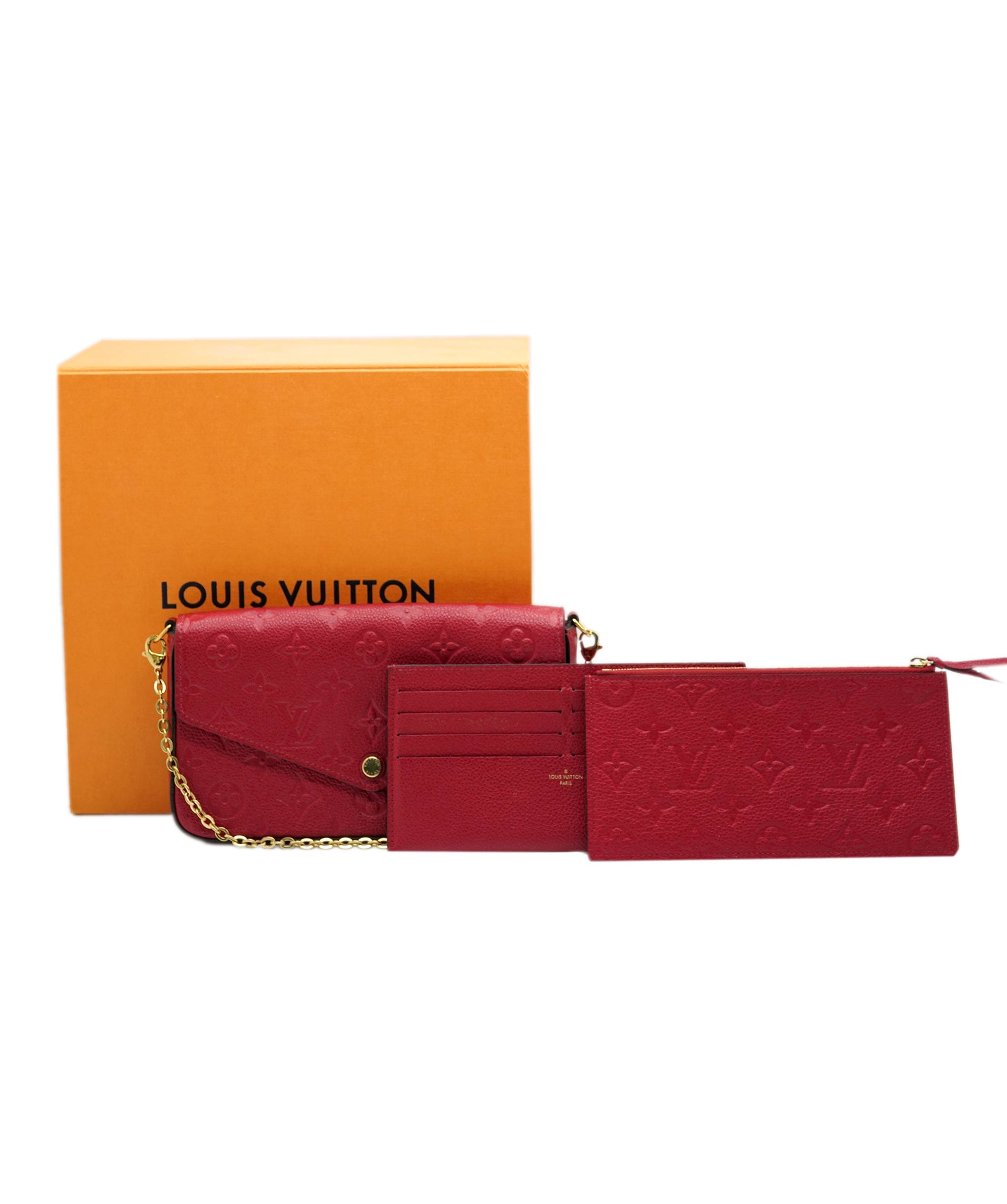 Louis Vuitton Louis Vuitton Scarlet Red Monogram Empreinte Félicie Pochette 132272