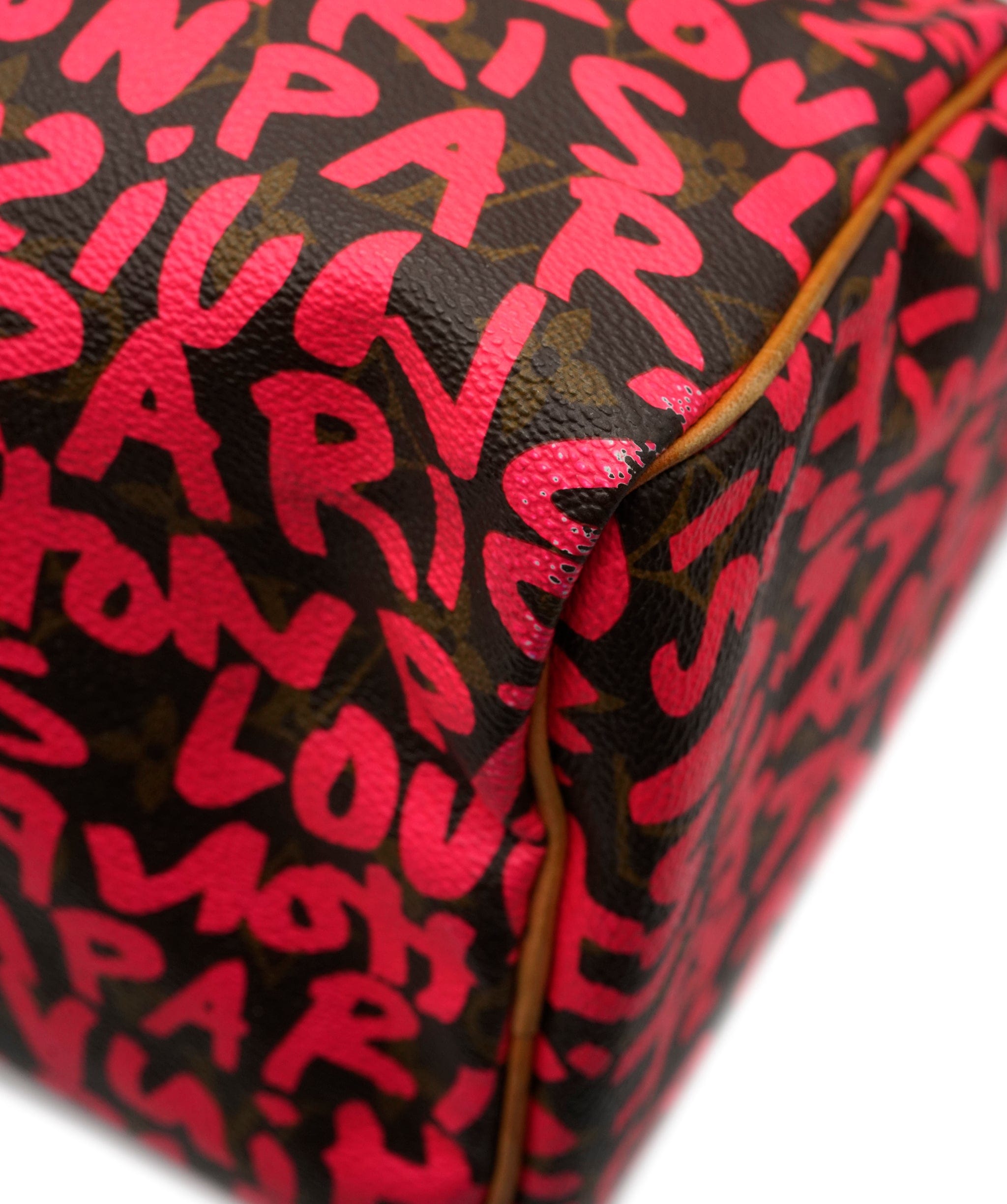 Louis Vuitton Louis Vuitton Speedy handbag 30 limited edition "Graffiti" by Stephen Sprouse Brown Pink ALL0660