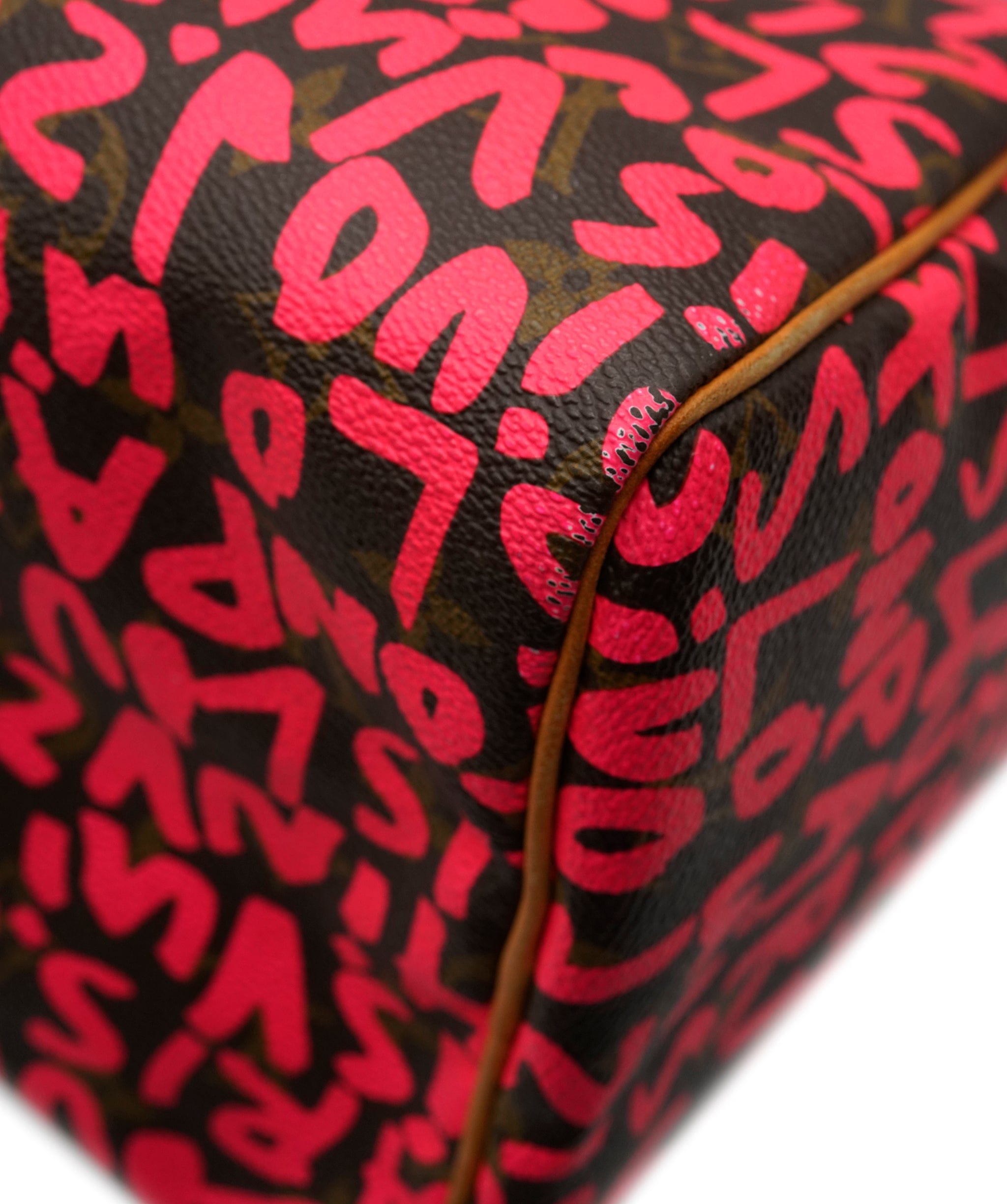 Louis Vuitton Louis Vuitton Speedy handbag 30 limited edition "Graffiti" by Stephen Sprouse Brown Pink ALL0660