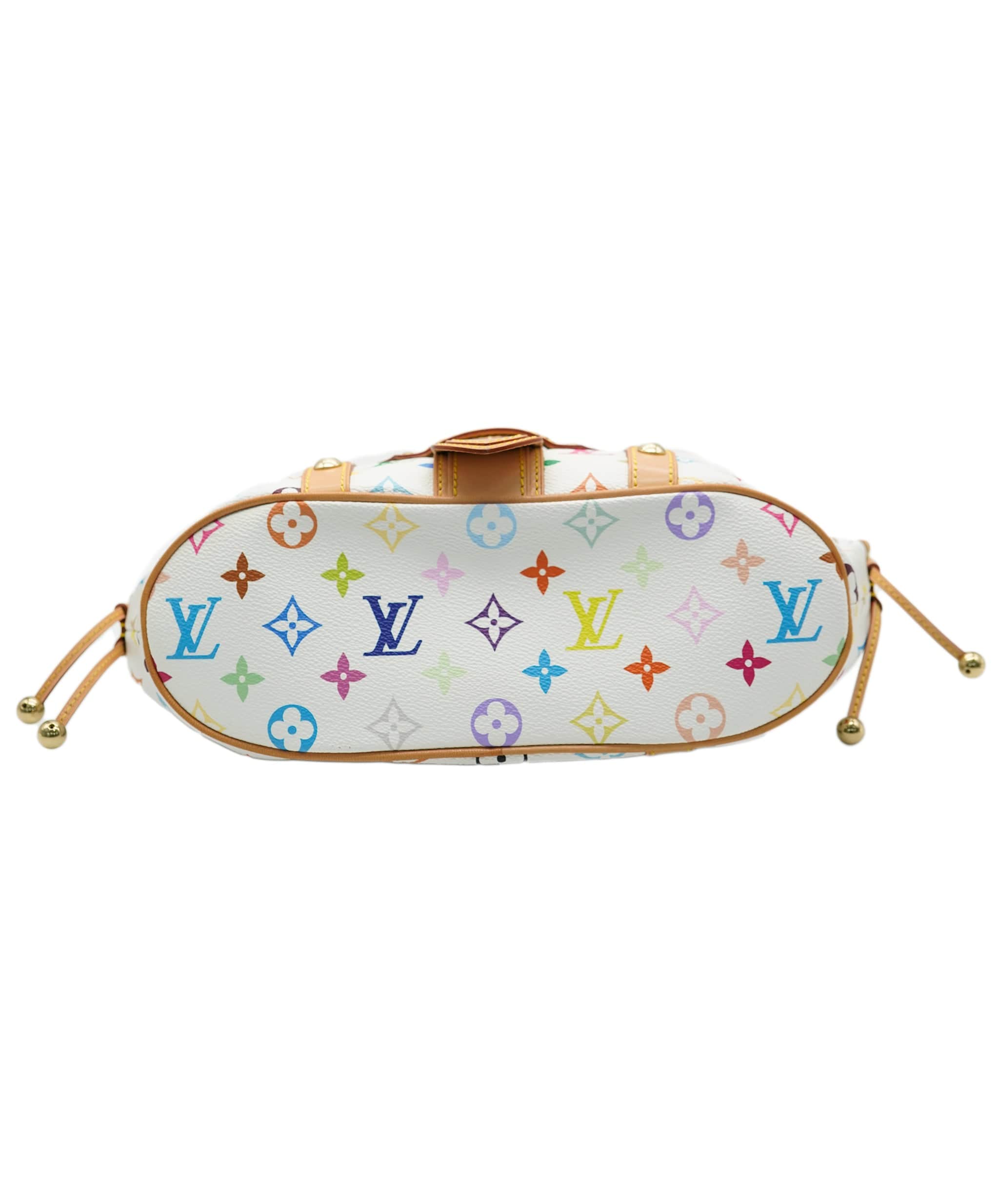 Louis Vuitton Louis Vuitton White Multicolore Monogram Canvas Theda GM ABC0670