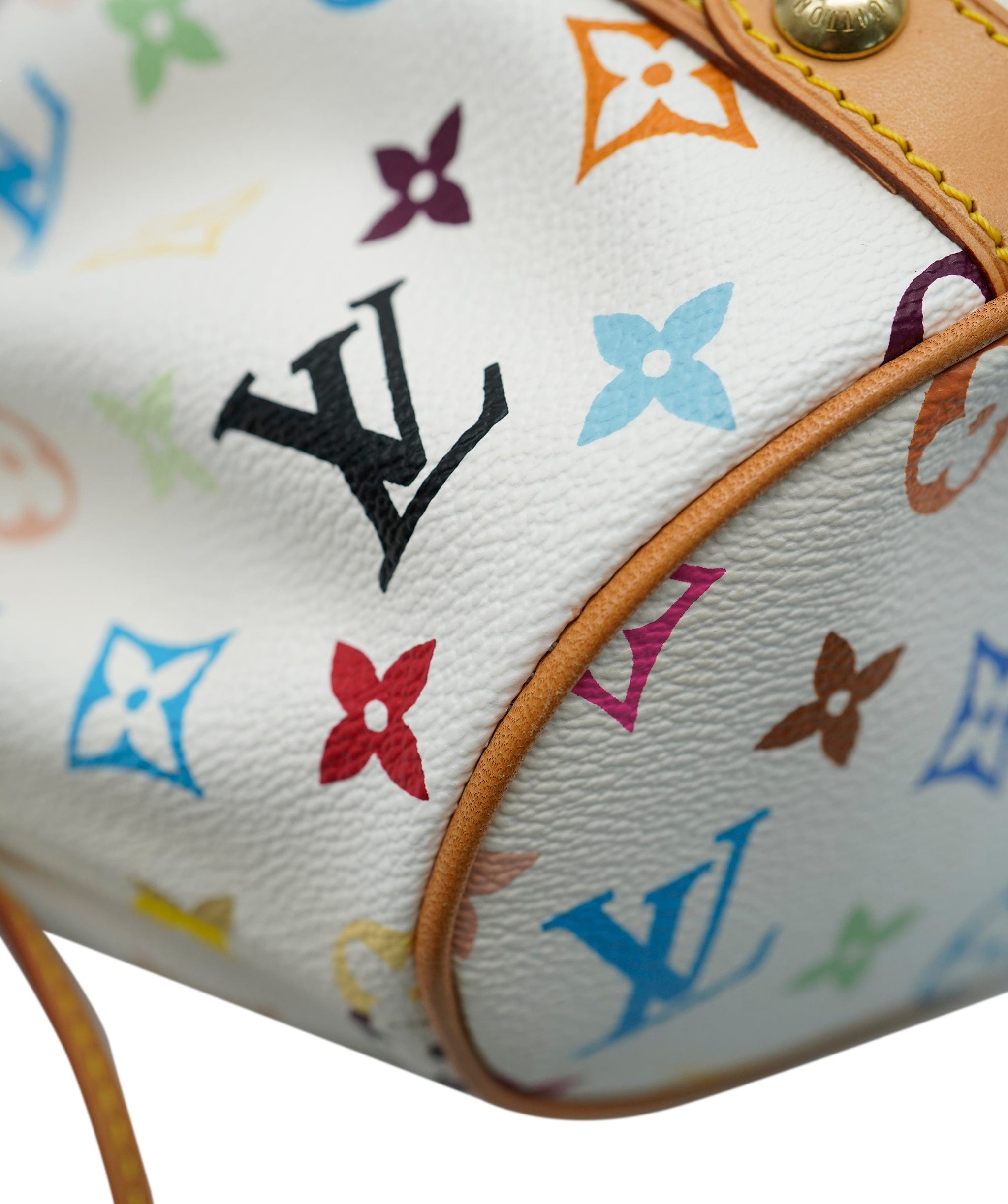 Louis Vuitton Louis Vuitton White Multicolore Monogram Canvas Theda GM ABC0670