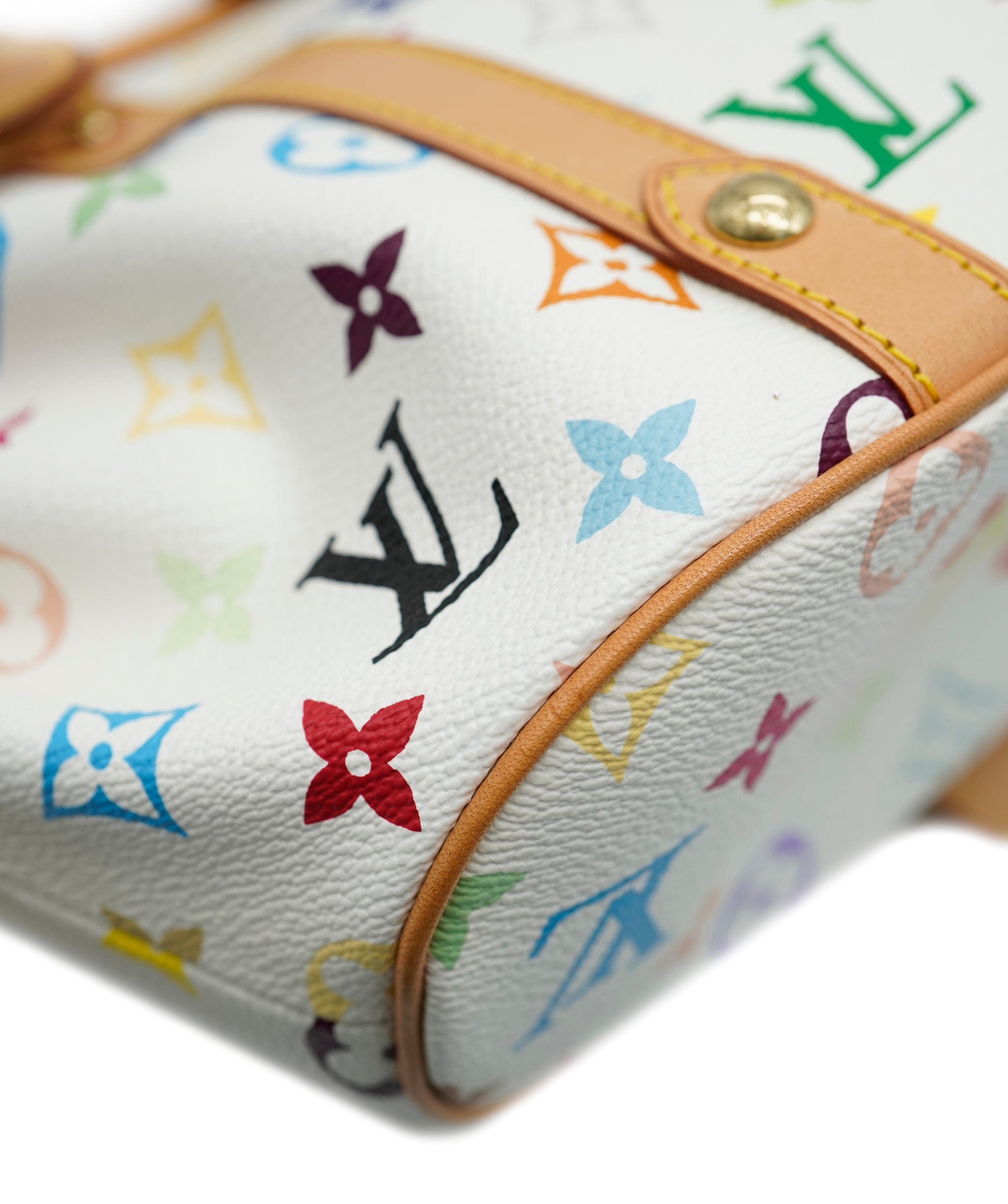 Louis Vuitton Louis Vuitton White Multicolore Monogram Canvas Theda GM ABC0670