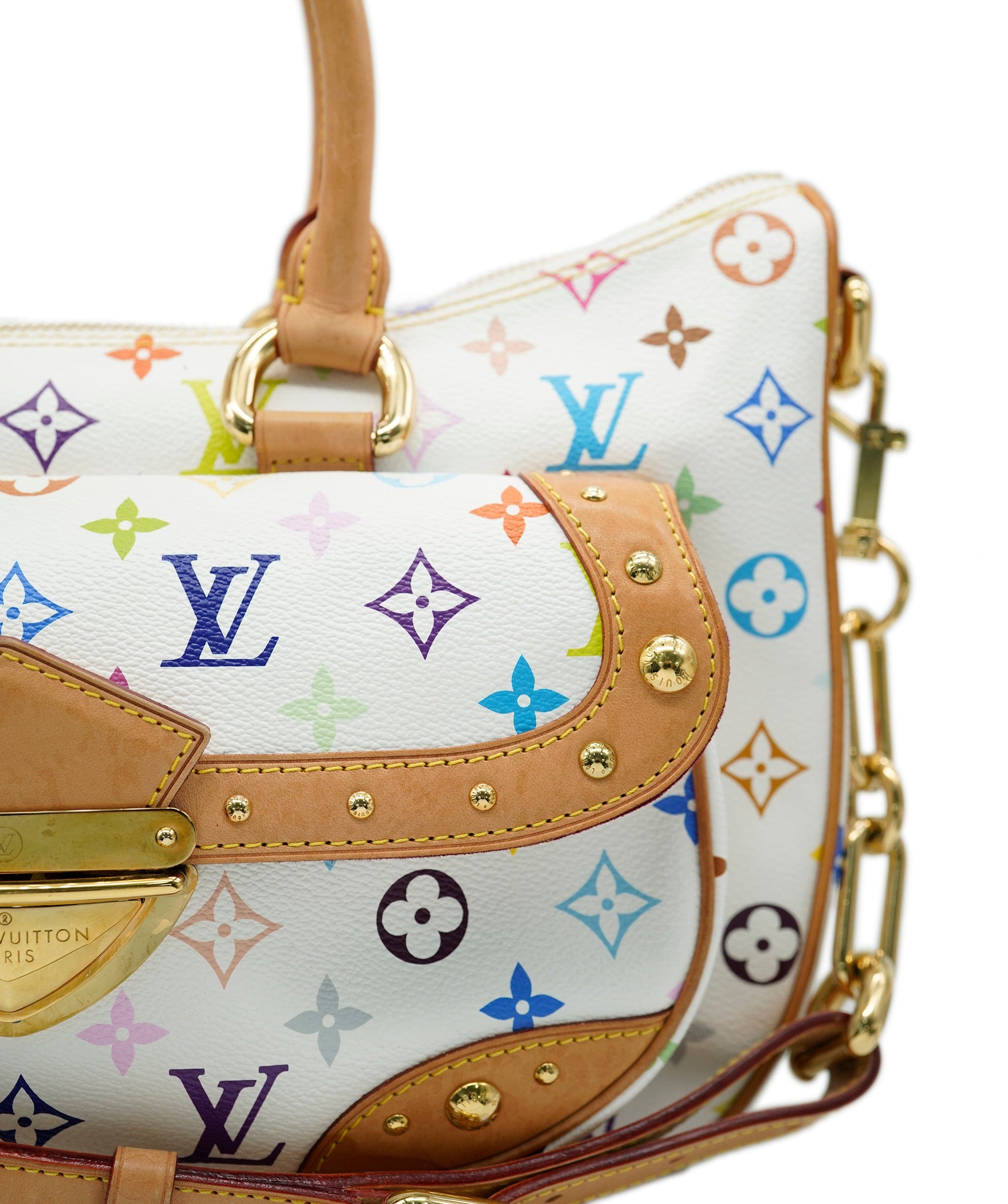 Louis Vuitton Louis Vuitton White Multicolore Monogram Rita ASC2107