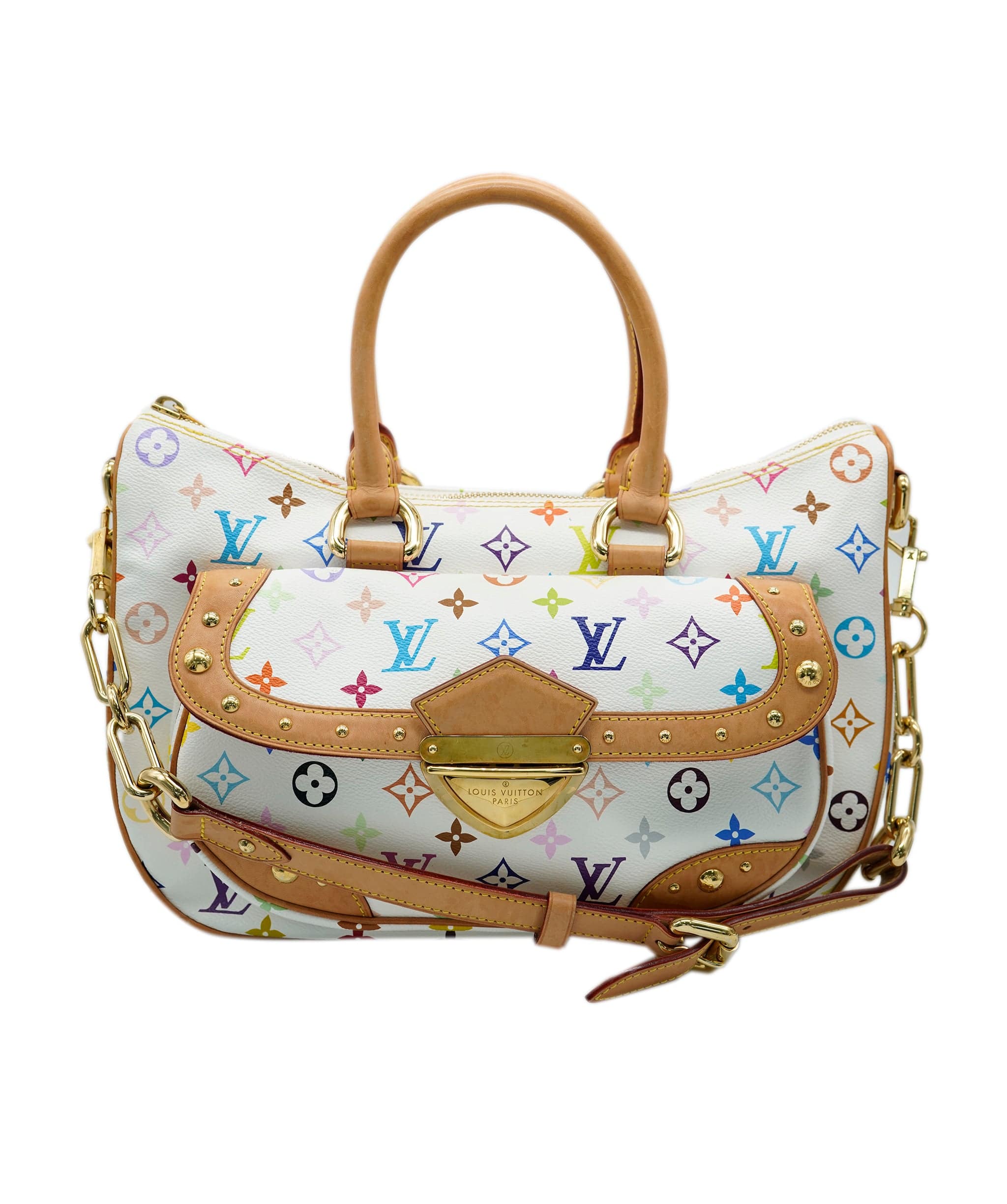 Louis Vuitton Louis Vuitton White Multicolore Monogram Rita ASC2107