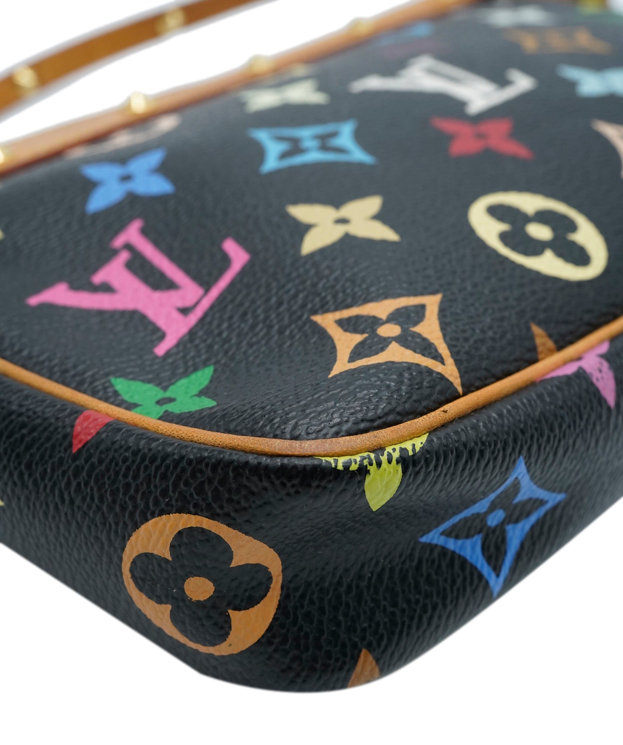 Louis Vuitton Louis Vuitton x Takashi Murakami Multicolore Monogram Canvas Pochette Accessories ABC0885