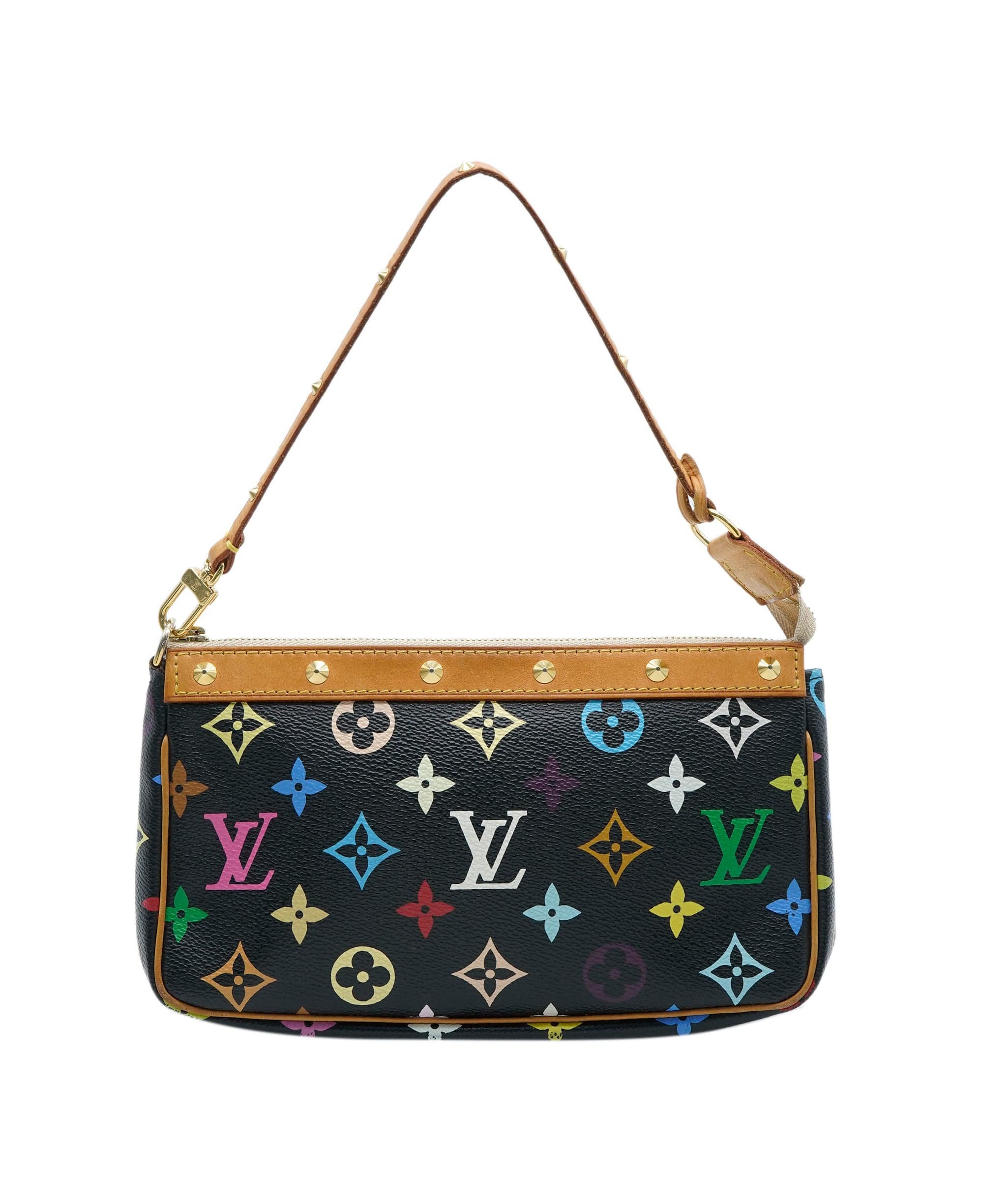 Louis Vuitton Louis Vuitton x Takashi Murakami Multicolore Monogram Canvas Pochette Accessories ABC0885