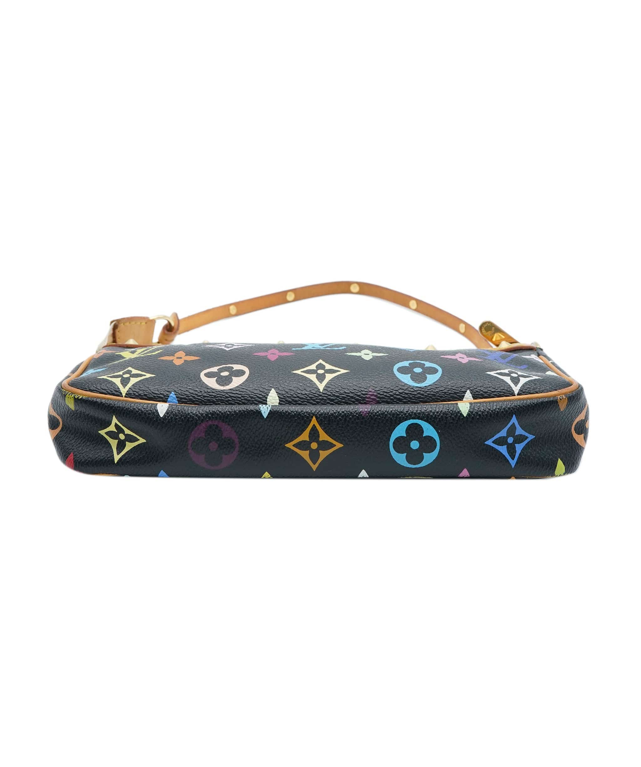 Louis Vuitton Louis Vuitton x Takashi Murakami Multicolore Monogram Canvas Pochette Accessories ABC0885