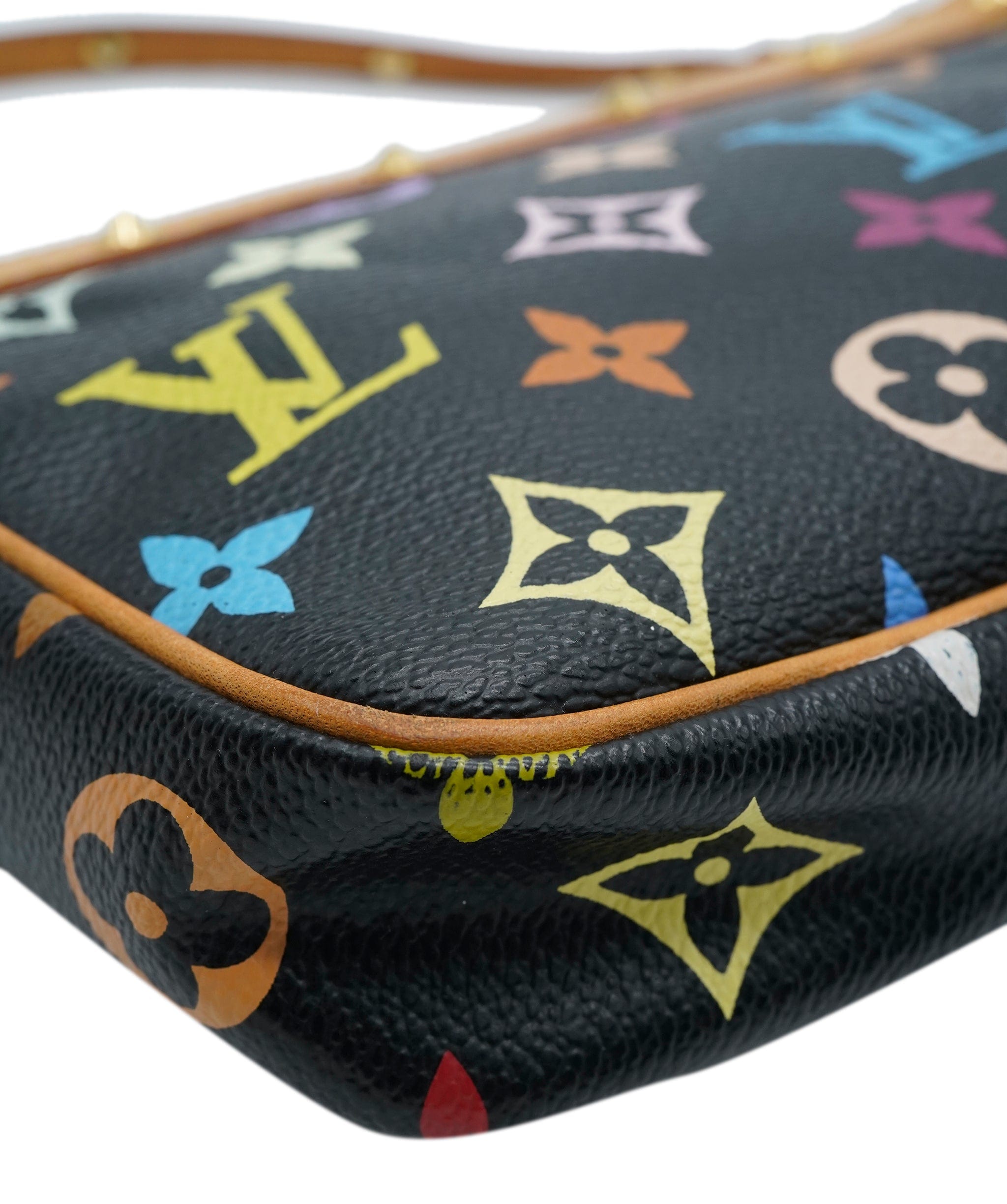 Louis Vuitton Louis Vuitton x Takashi Murakami Multicolore Monogram Canvas Pochette Accessories ABC0885