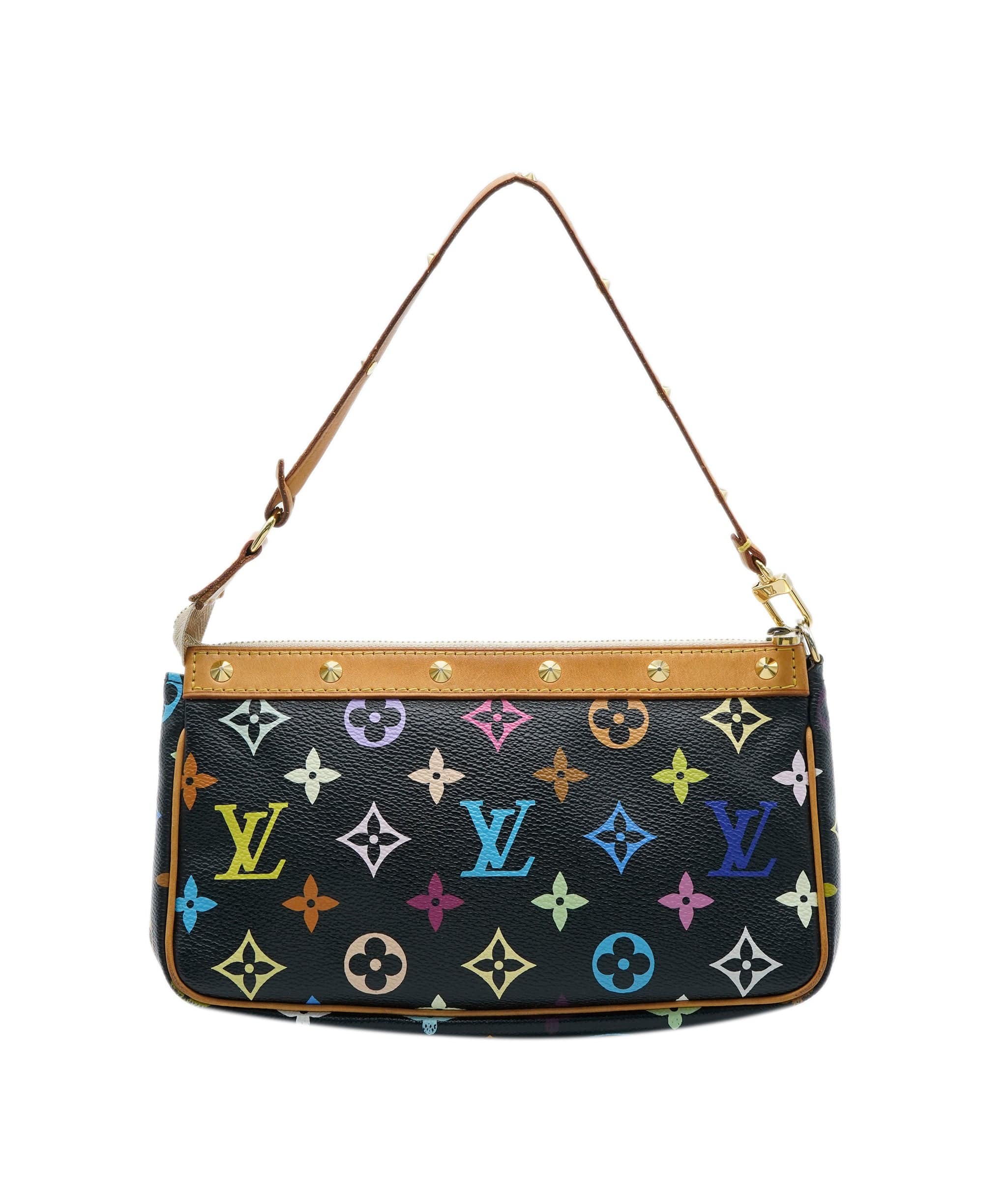 Louis Vuitton Louis Vuitton x Takashi Murakami Multicolore Monogram Canvas Pochette Accessories ABC0885